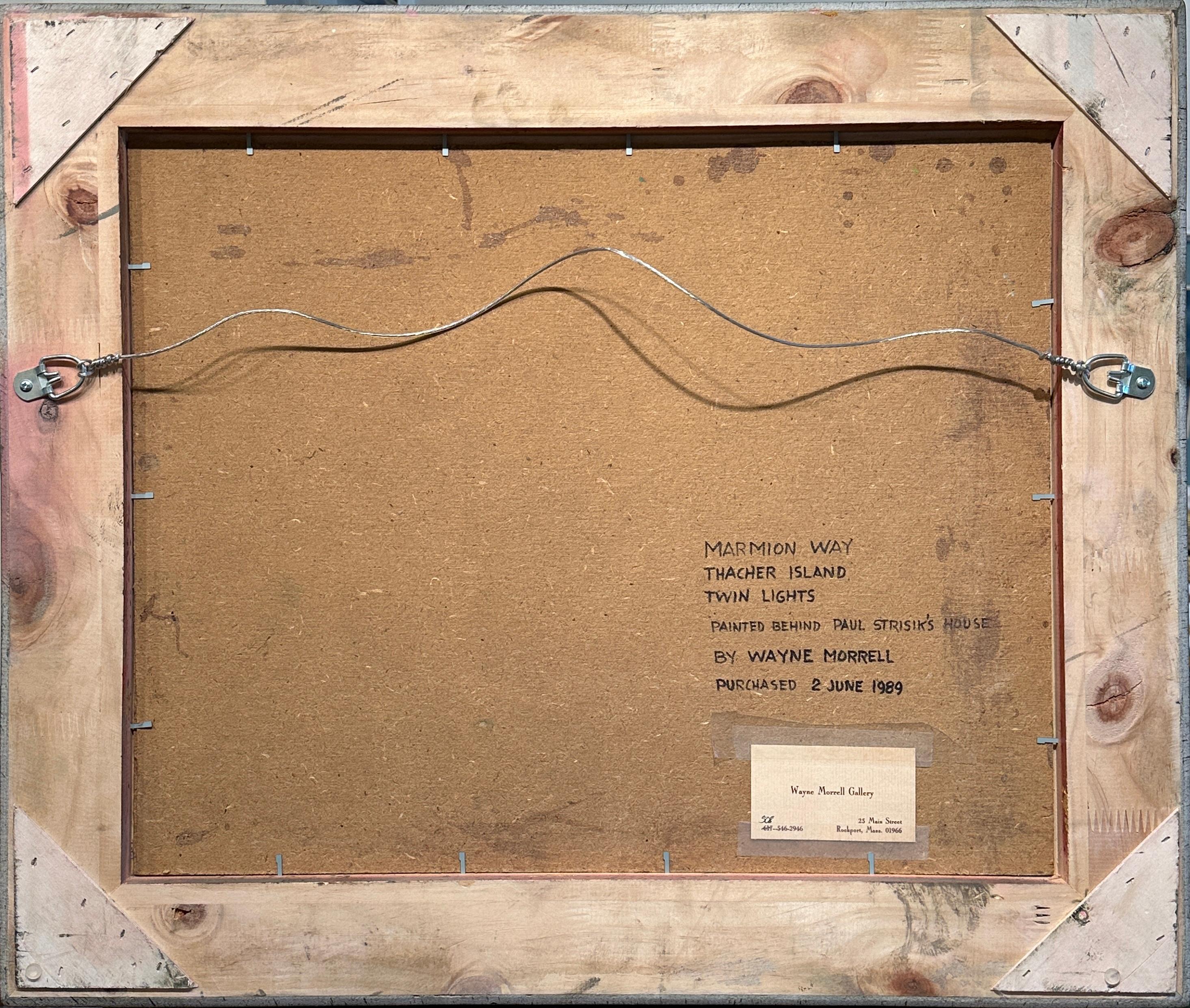 Marmion Way, Thacher Island, Twin Light by American Artist, Wayne Morrell For Sale 3