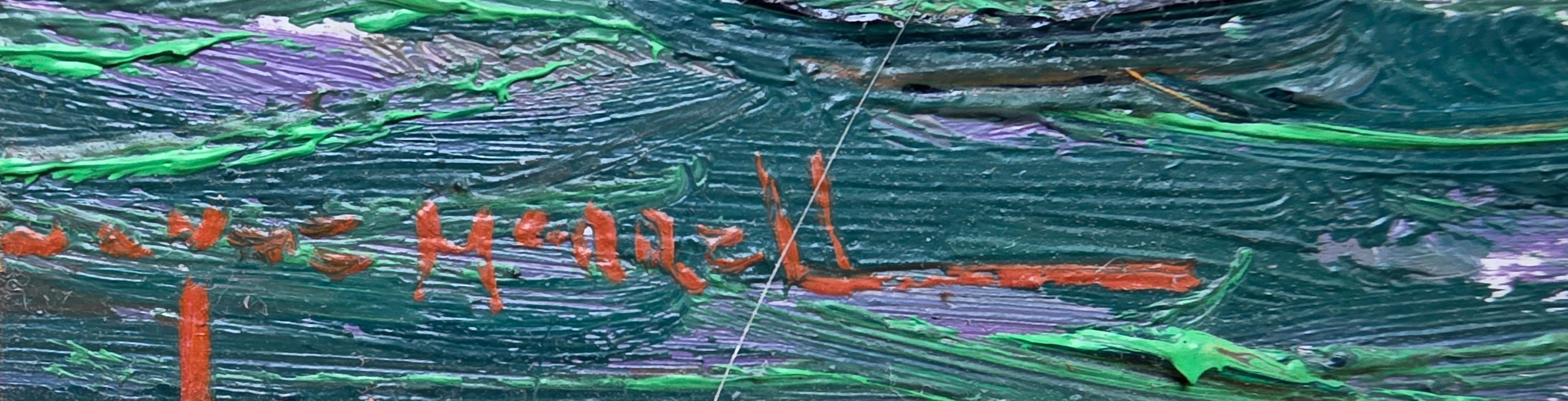 Navigation dans le port de Rockport - Impressionnisme américain Painting par Wayne Morrell