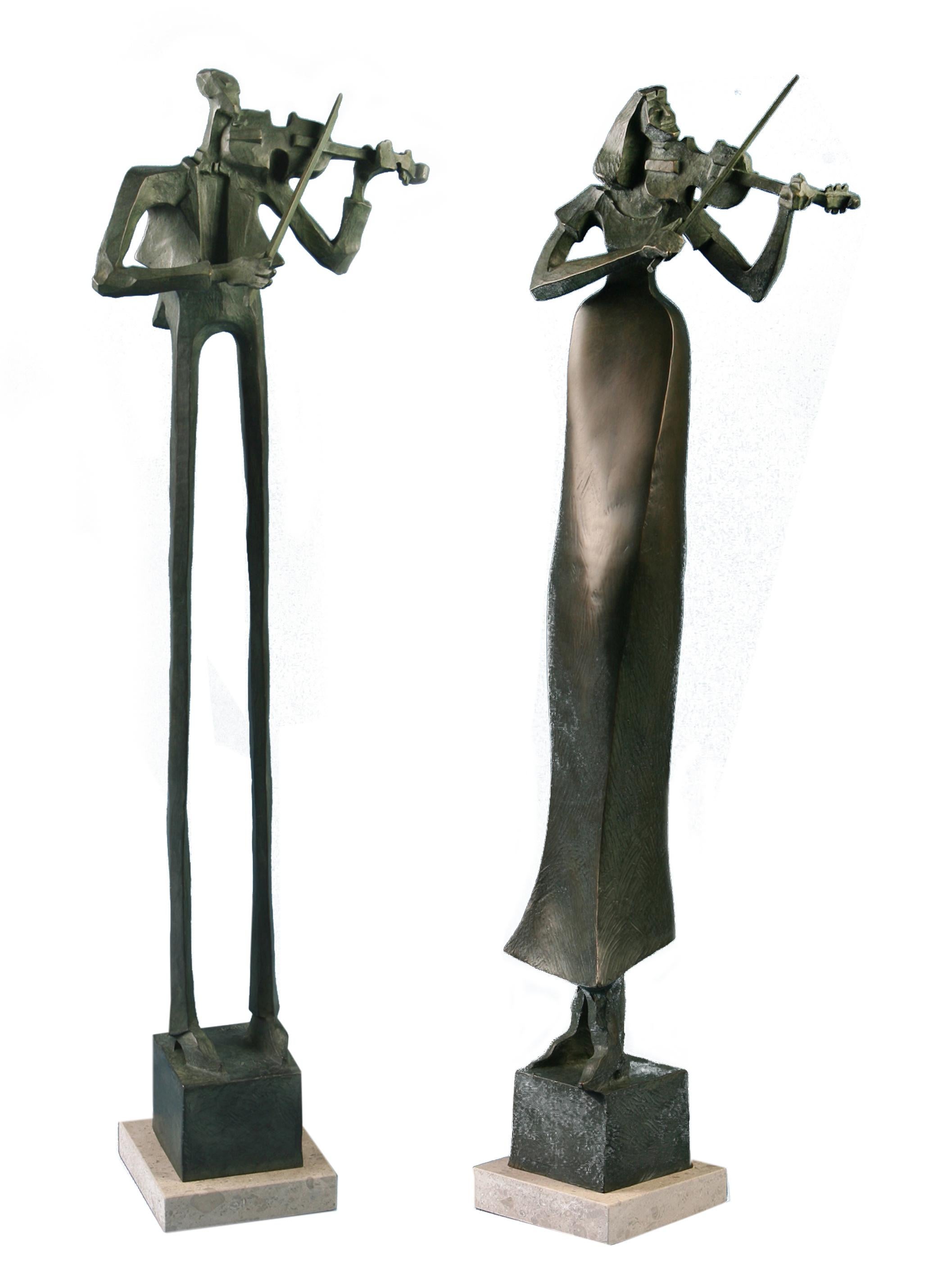 Wayne Salge Figurative Sculpture - Heinrich and Helene