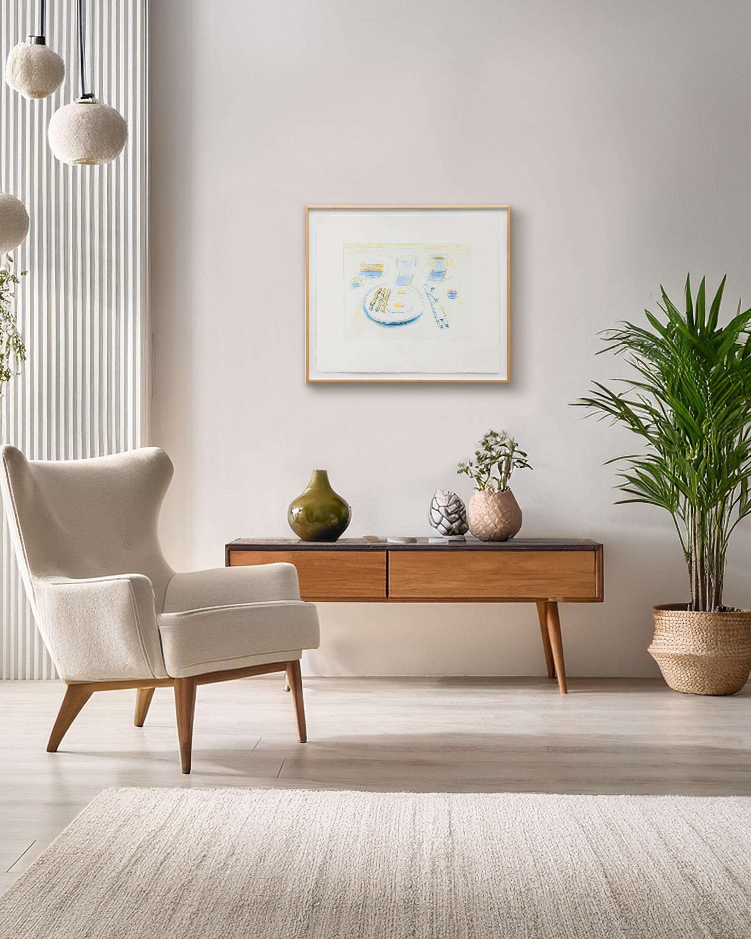 Breakfast - Pop Art, Post War, Color Etching, 1995 For Sale 1