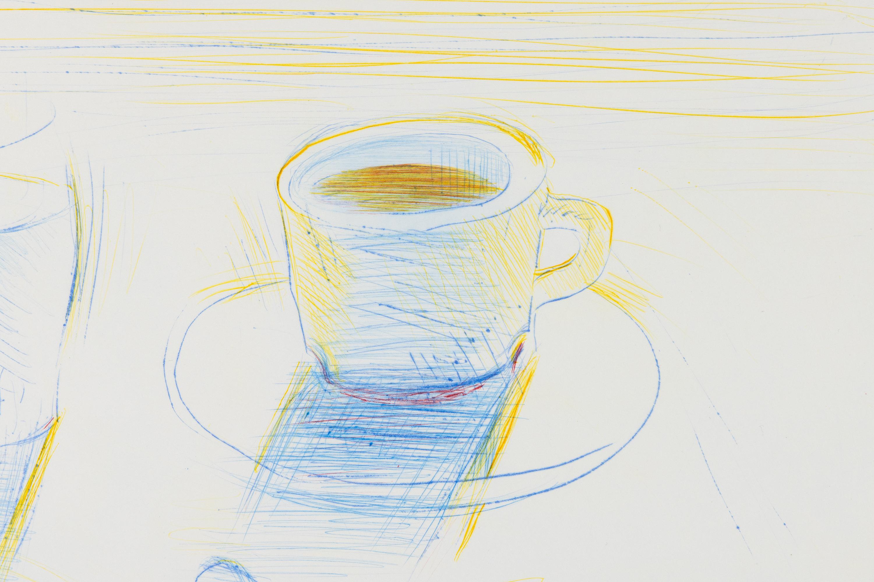 Breakfast - Pop Art, Post War, Color Etching, 1995 For Sale 4