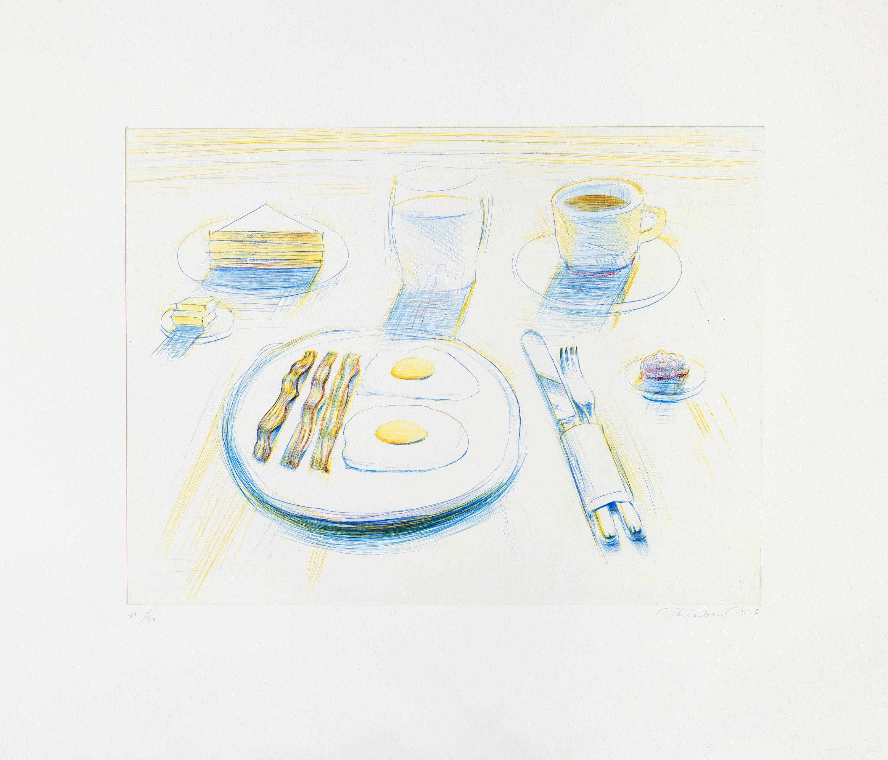 What kind of paint did Wayne Thiebaud use?