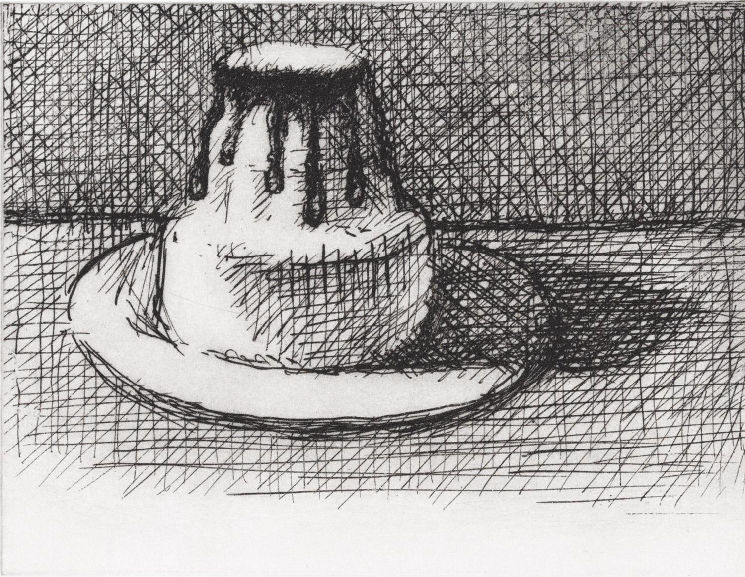 Wayne Thiebaud Still-Life Print - Dark Chocolate