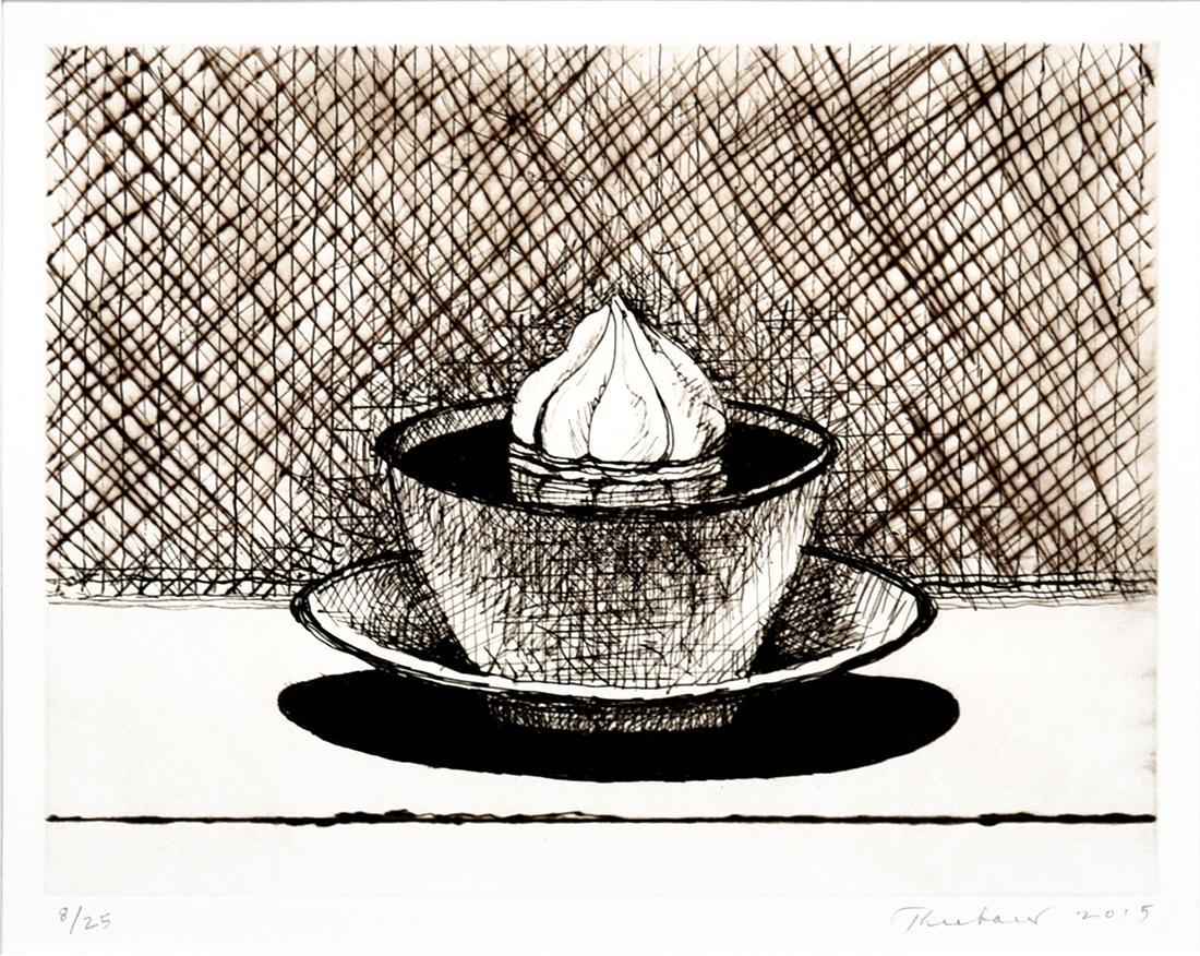 Wayne Thiebaud Still-Life Print - Hot Chocolate