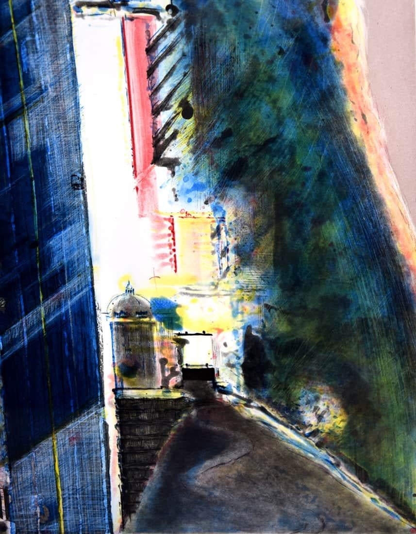 Creata nel 1989, questa acquatinta e puntasecca su carta è firmata a mano da Wayne Thiebaud (Mesa, 1920 - Sacramento, 2021) a matita nel margine inferiore destro. Edizione numerata di 50 esemplari a matita nel margine inferiore sinistro. Pubblicato