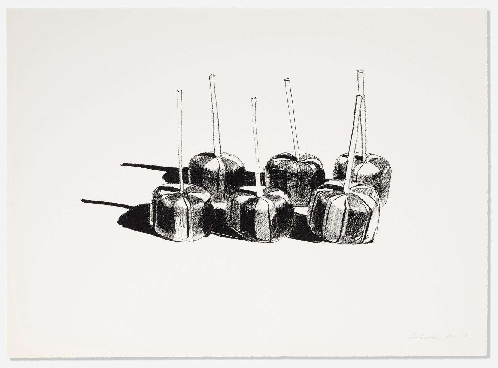 Wayne Thiebaud Still-Life Print - Suckers