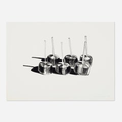 "Suckers State I" Wayne Thiebaud, Blue Chip Contemporary Pop, Candy Sweets Print