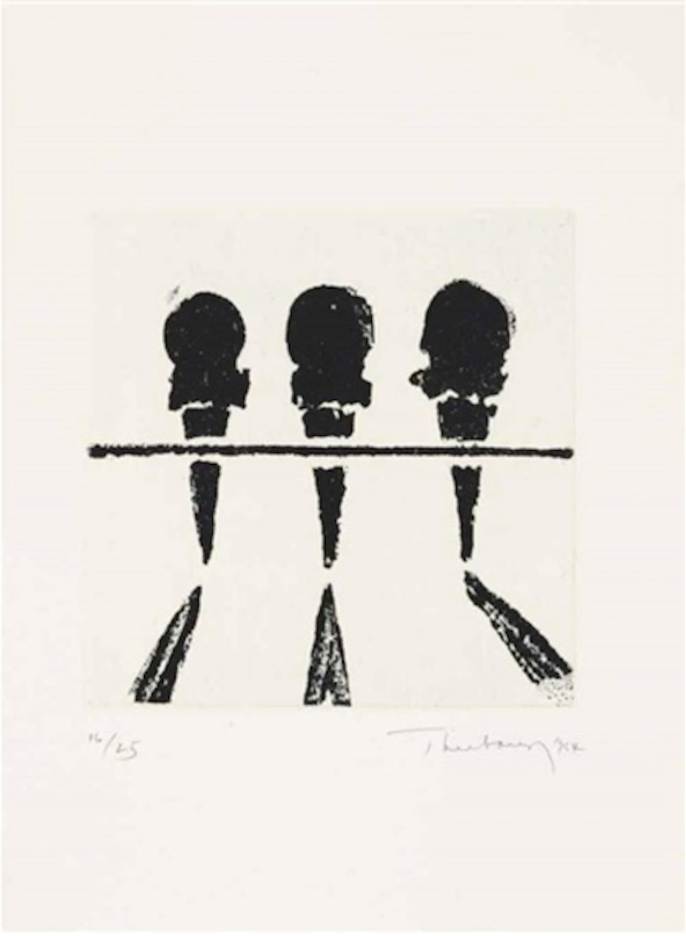 Wayne Thiebaud Figurative Print - Sugar Cones