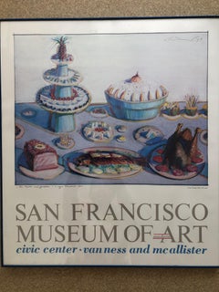 Wayne Thiebaud 1976 Signed San Francisco Museum of Modern Art Poster