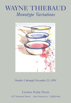 Wayne  Thiebaud-Monotype Variations-Original Exhibition Poster