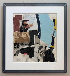 Original Vintage Collage by Wayne Timm #11 custom steel frame