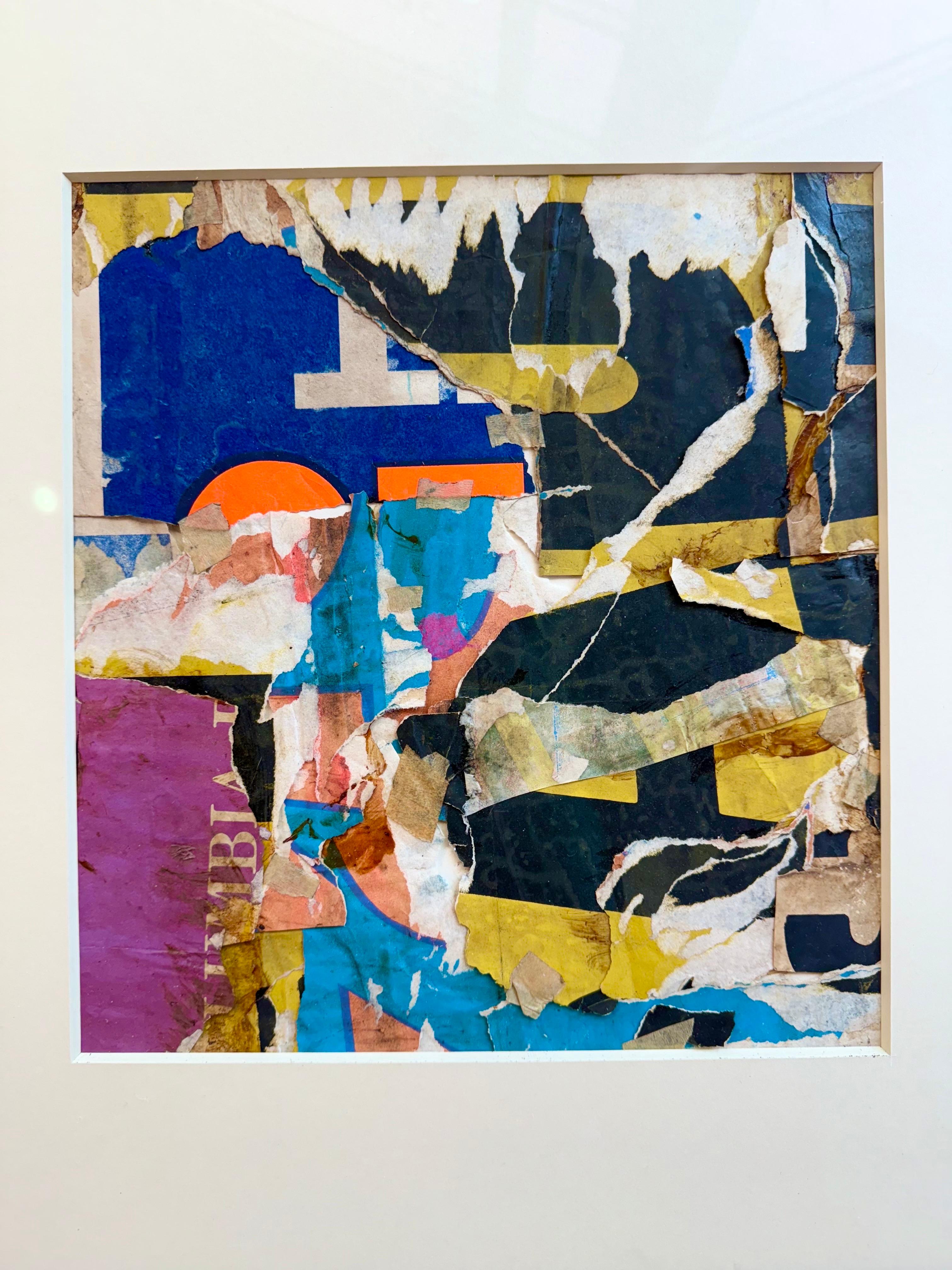 Original Vintage Collage by Wayne Timm #13 custom steel frame For Sale 1