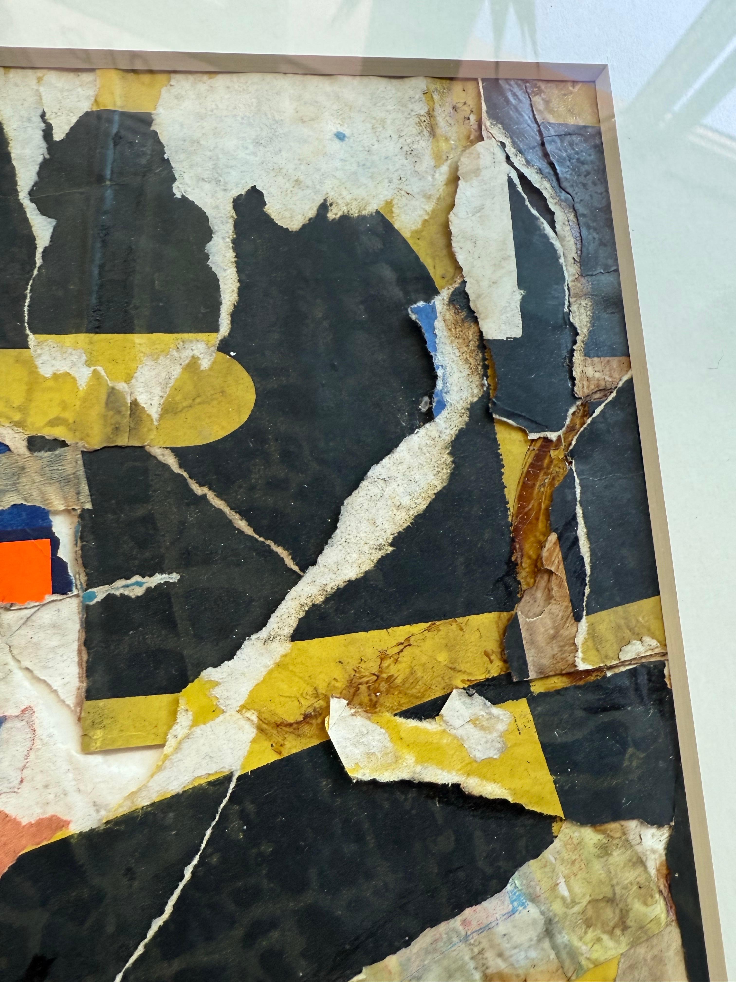 Original Vintage Collage by Wayne Timm #13 custom steel frame For Sale 3