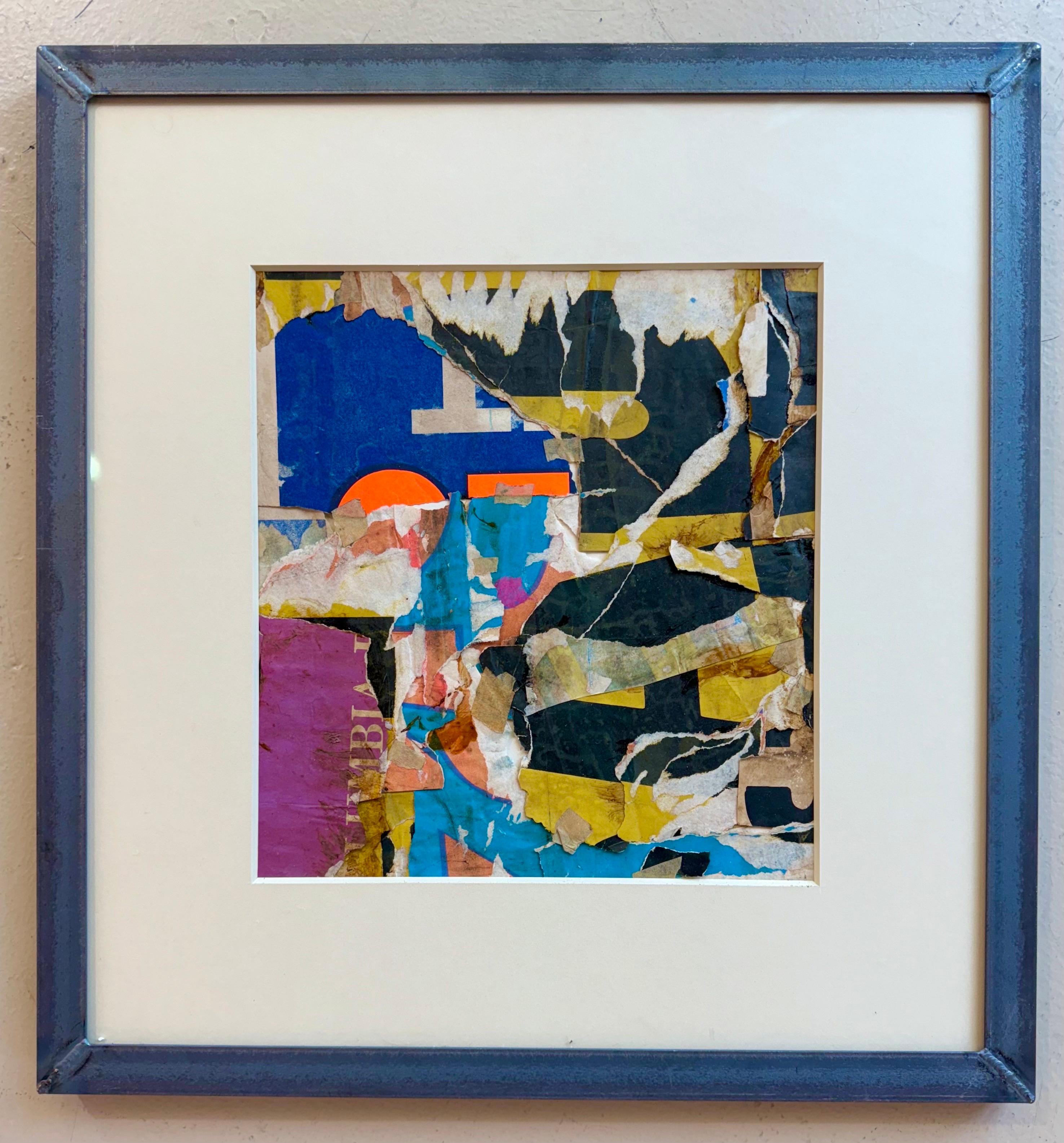 Original Vintage Collage by Wayne Timm #13 custom steel frame For Sale 6