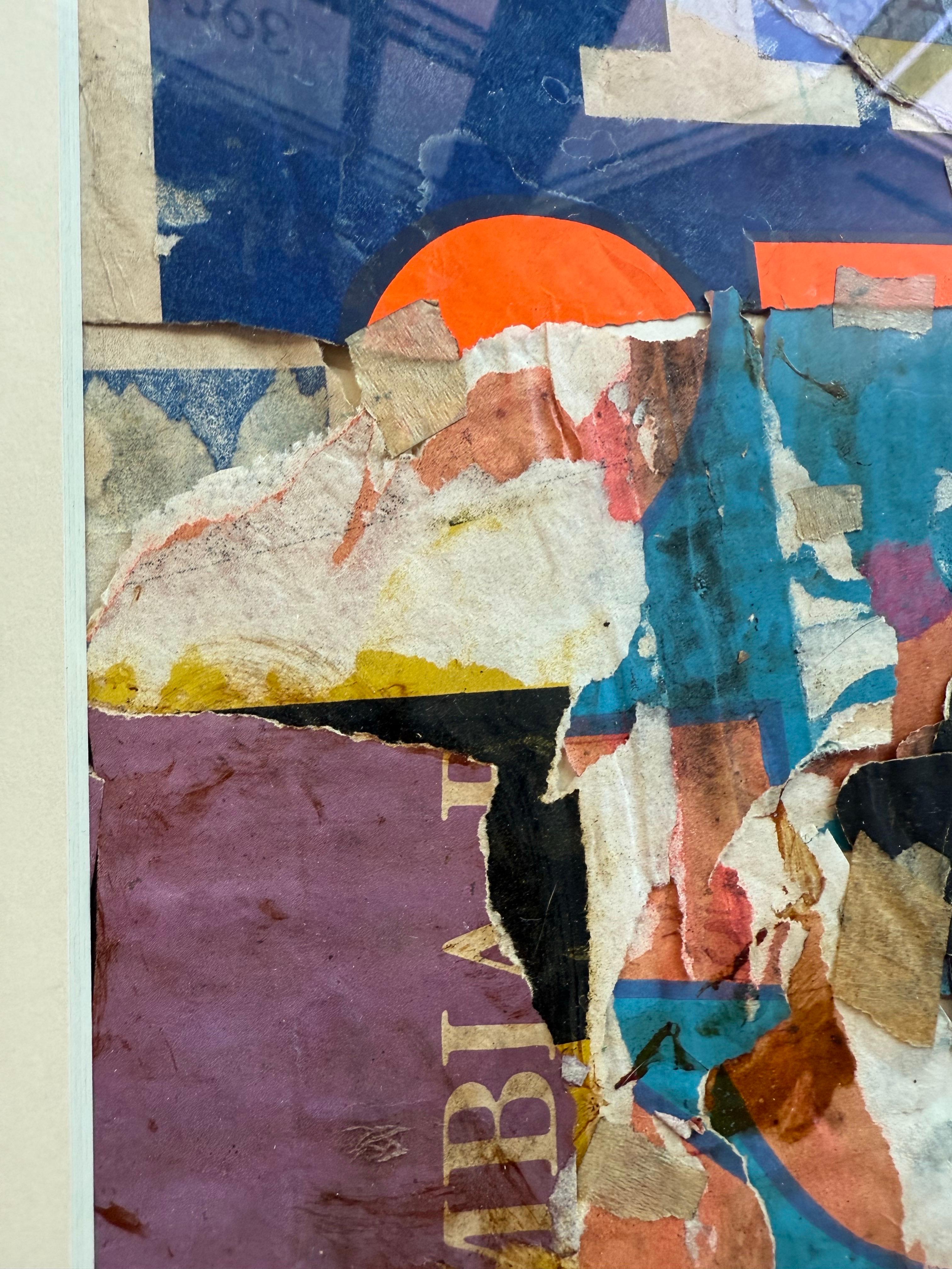 Original Vintage Collage by Wayne Timm #13 custom steel frame For Sale 7