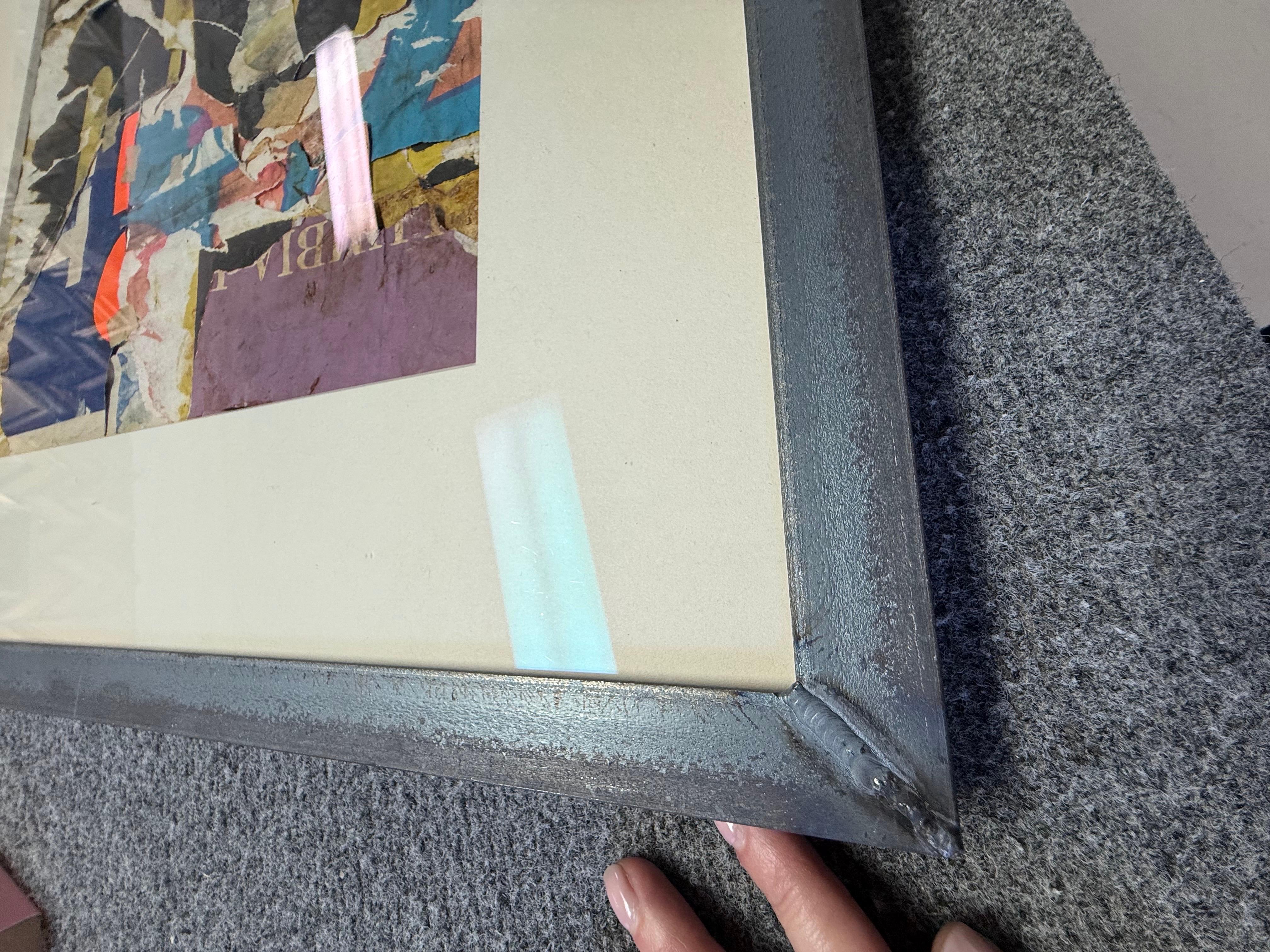 Original Vintage Collage by Wayne Timm #13 custom steel frame For Sale 8