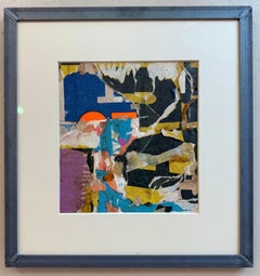 Original Vintage Collage by Wayne Timm #13 custom steel frame