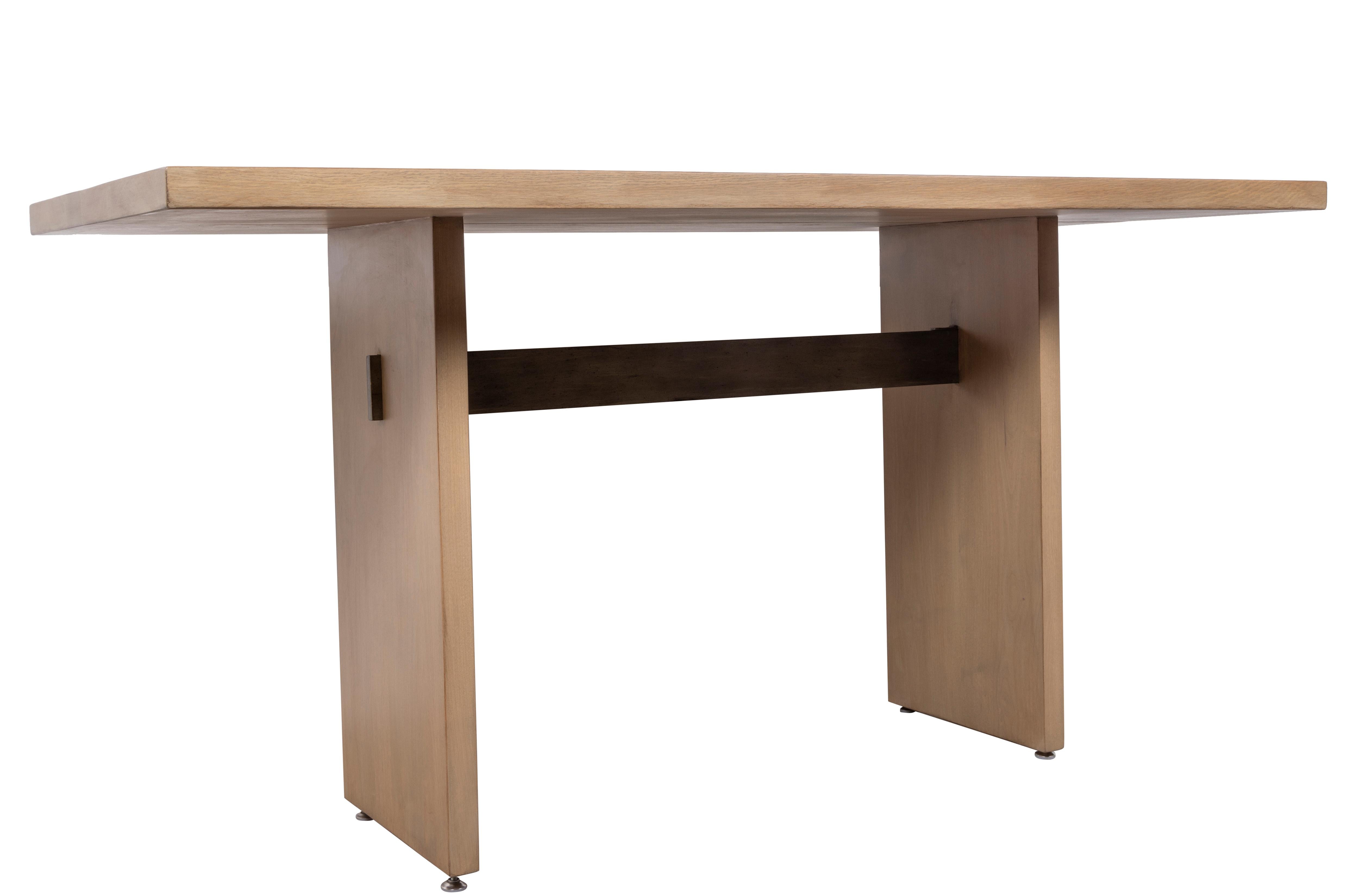 Mid-Century Modern Table de ferme transition Wayne en vente