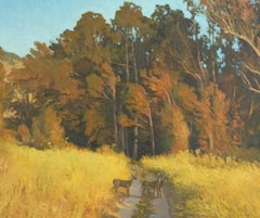 Carmel Valley, California Autumnal Landscape with Deer in Meadow