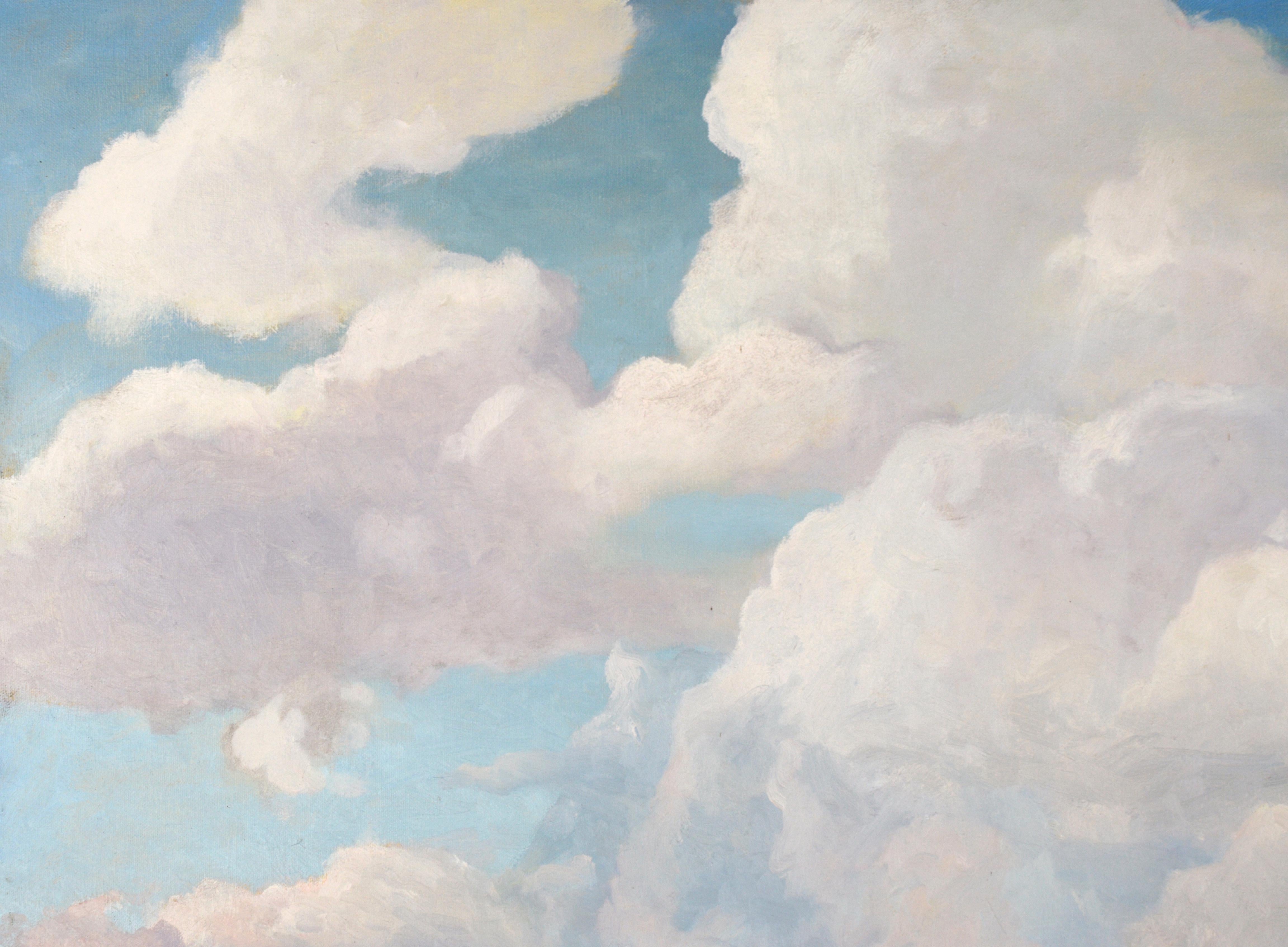 Clouds Over California Hills - Landscape - Painting by Wayne Weberbauer