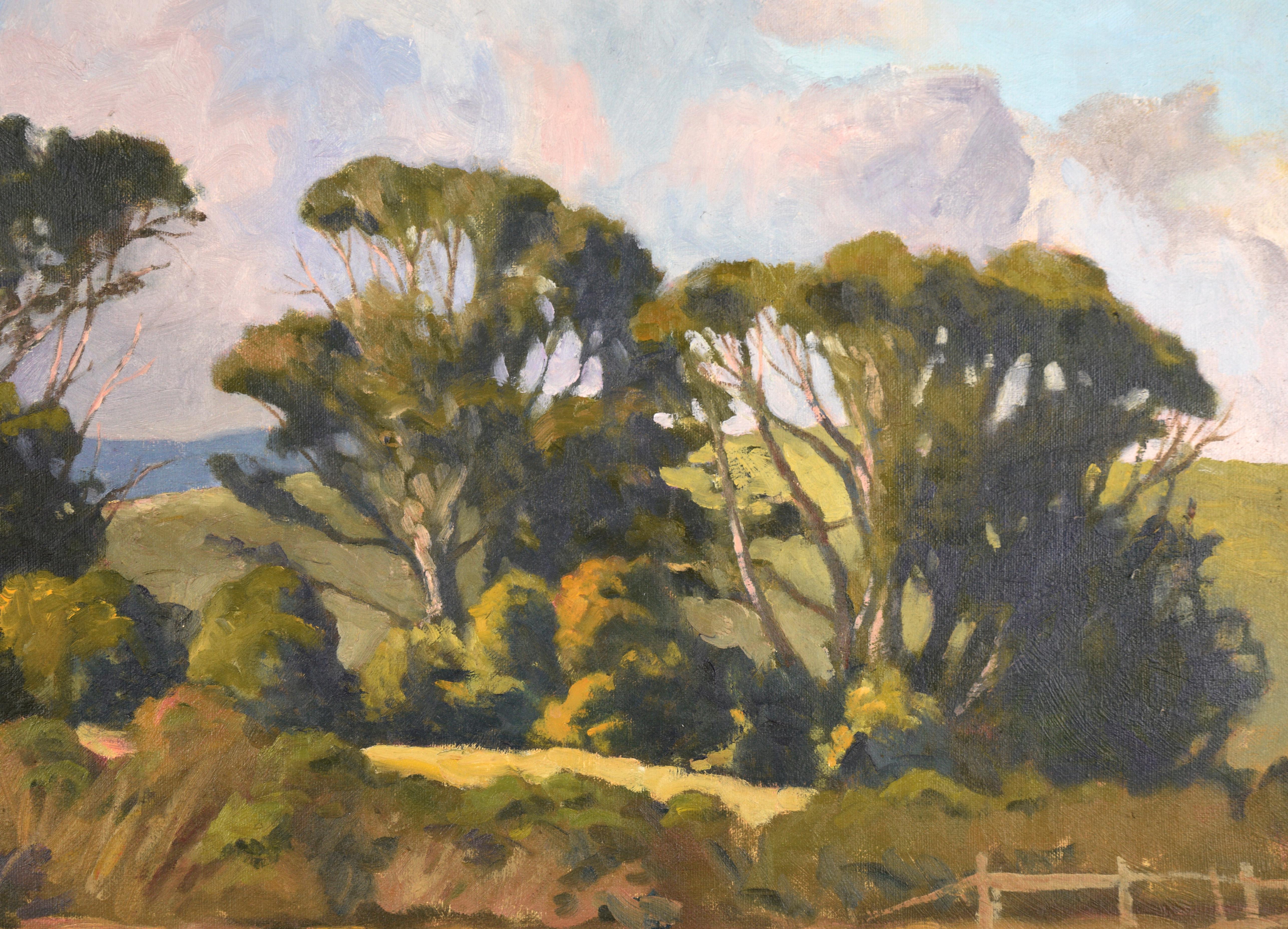 Idyllic landscape with a low horizon by noted California artist Wayne 