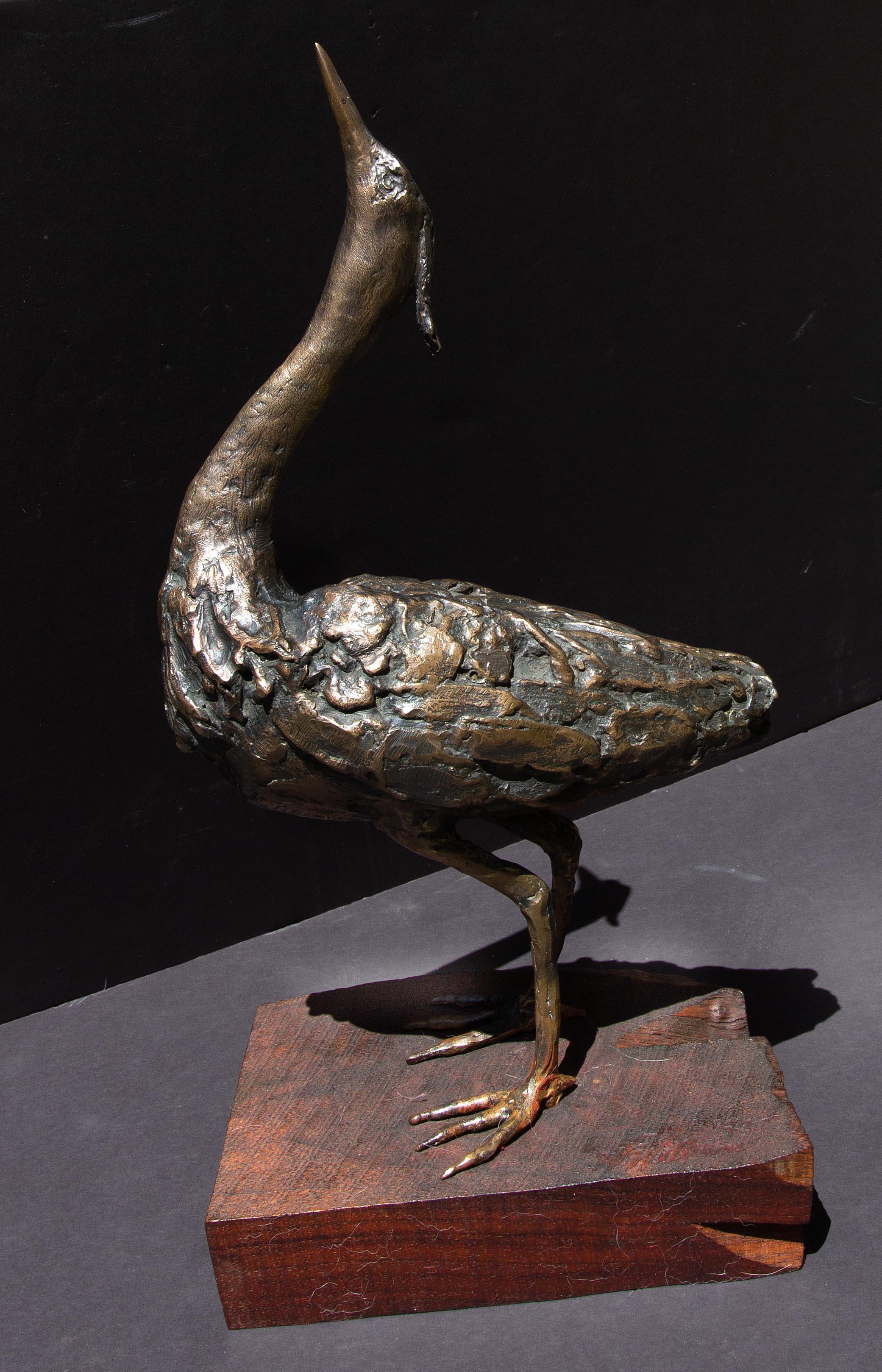 Escultura de garza de bronce de Wayne F Williams - Sculpture de wayne williams
