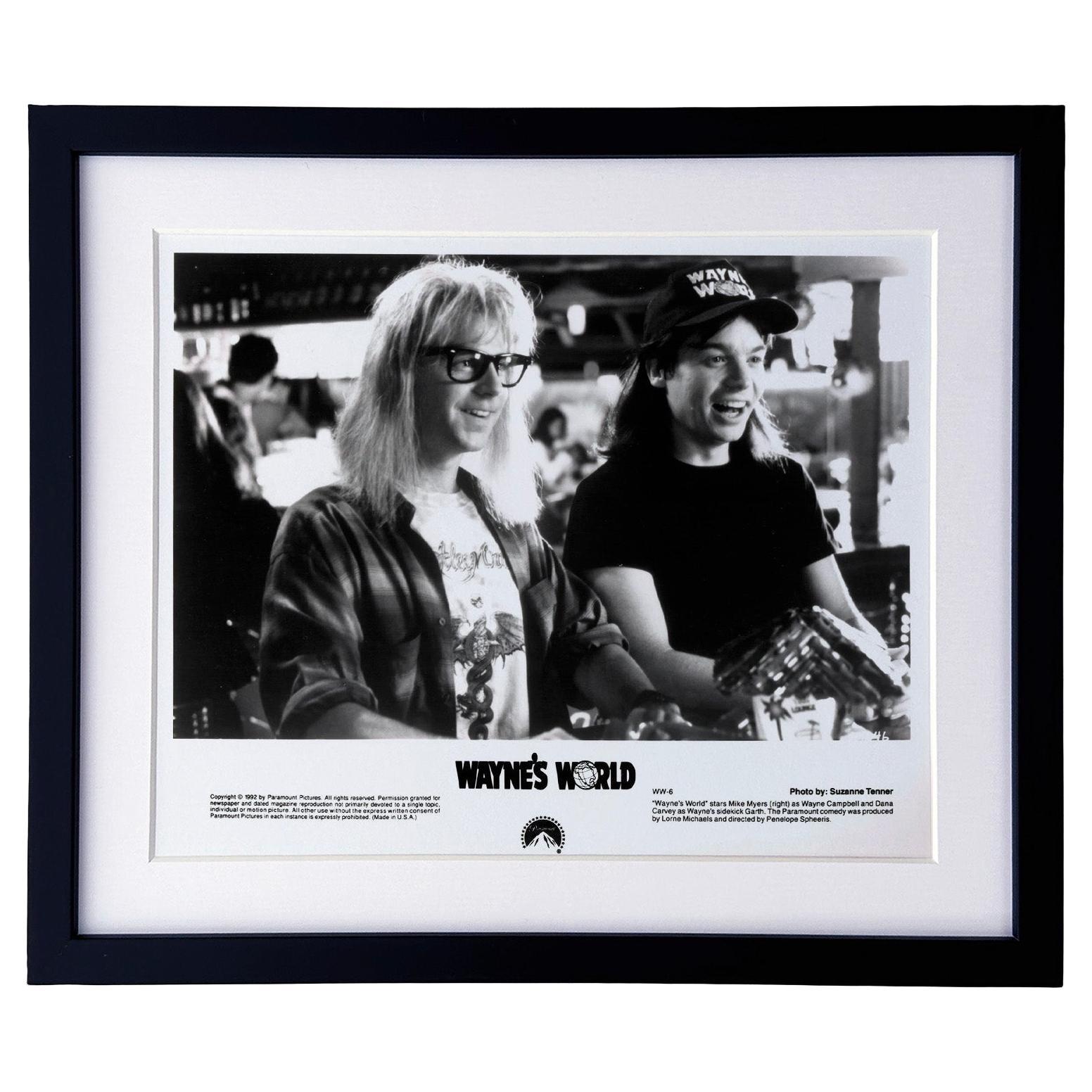 Waynes World 1992 Publicity Film Movie Press Still Framed en vente