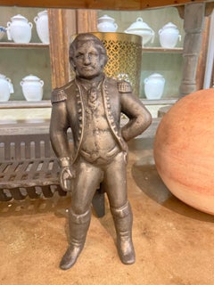 Waynesboro George Washington Figural fire log with Grate, Circa 1890