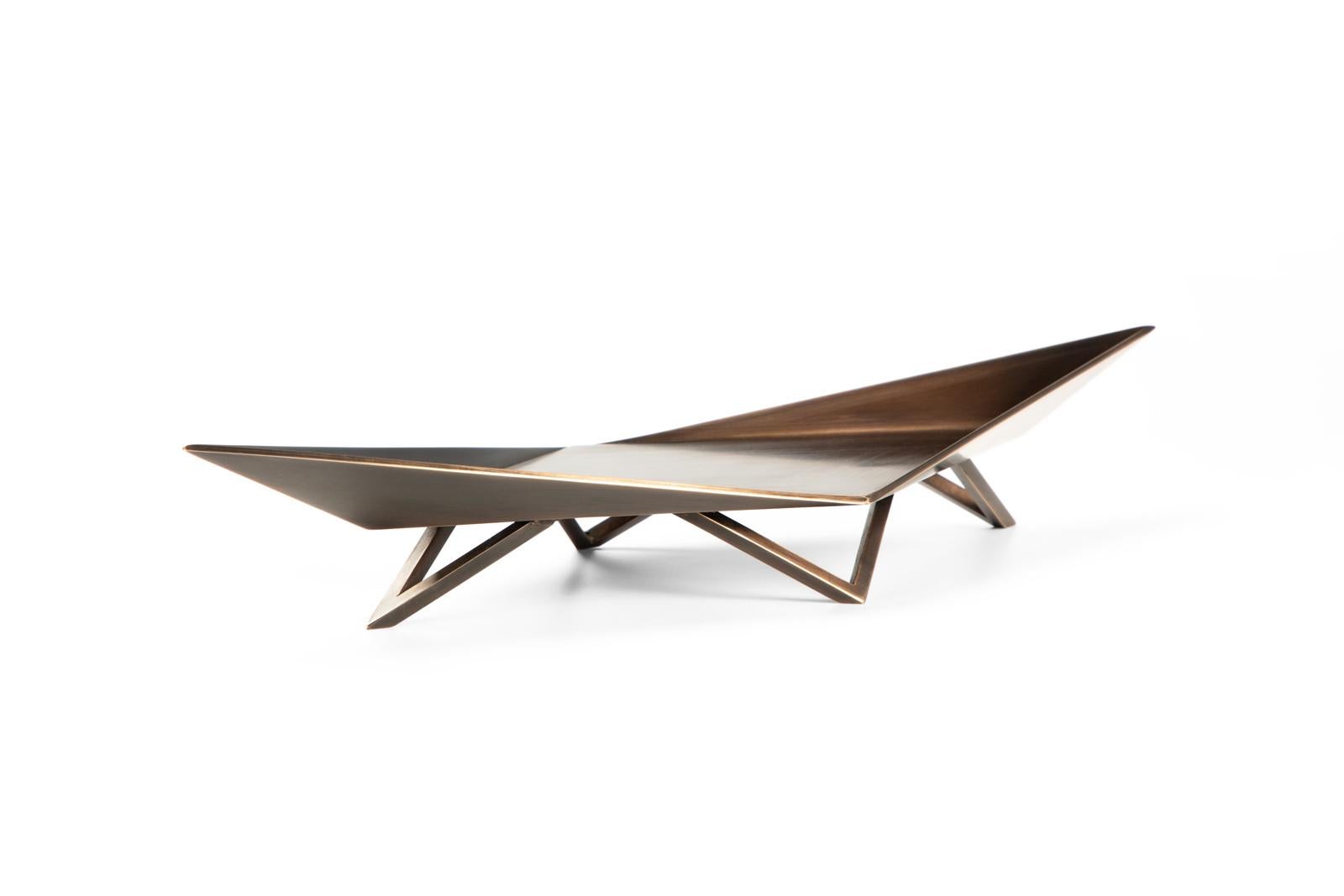 Centre de table Waypoint, acier noirci, par Force/Collide en vente 1