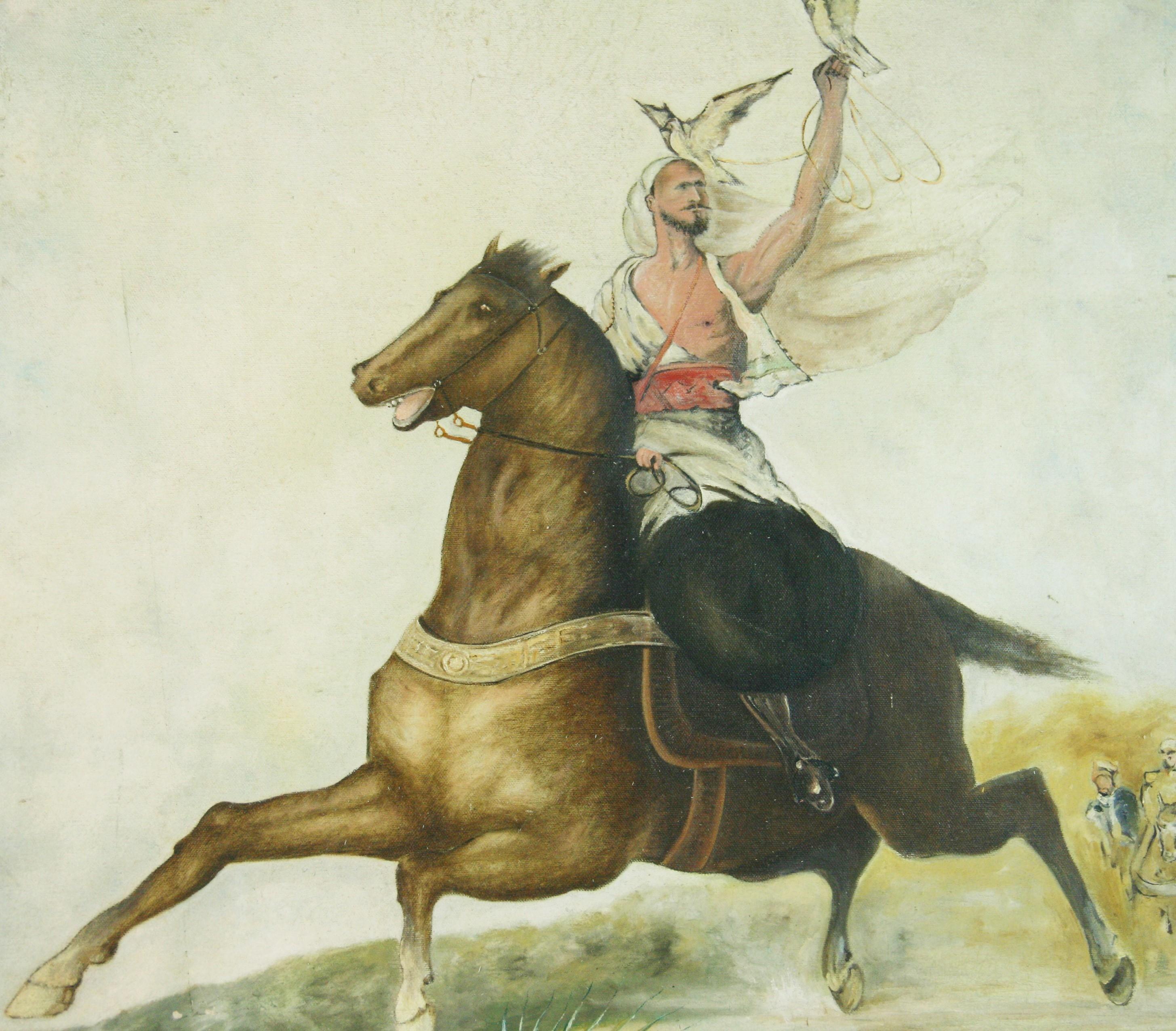 W.Biancardi Animal Painting – Reitender Falkner