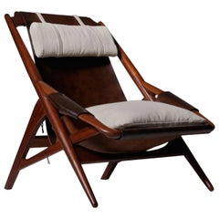 W.D. Andersag Leather Lounge Chair, 1960s