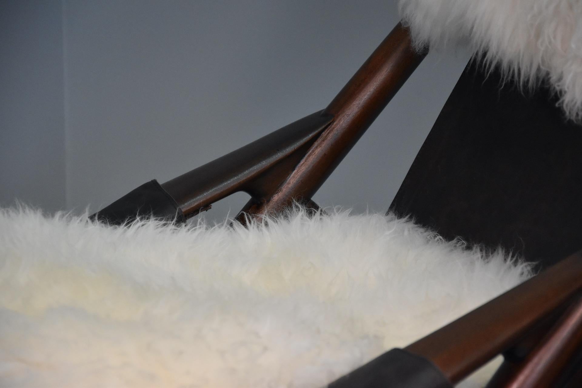W.D. Andersag Lounge Chair in Leather And Sheepskin 6