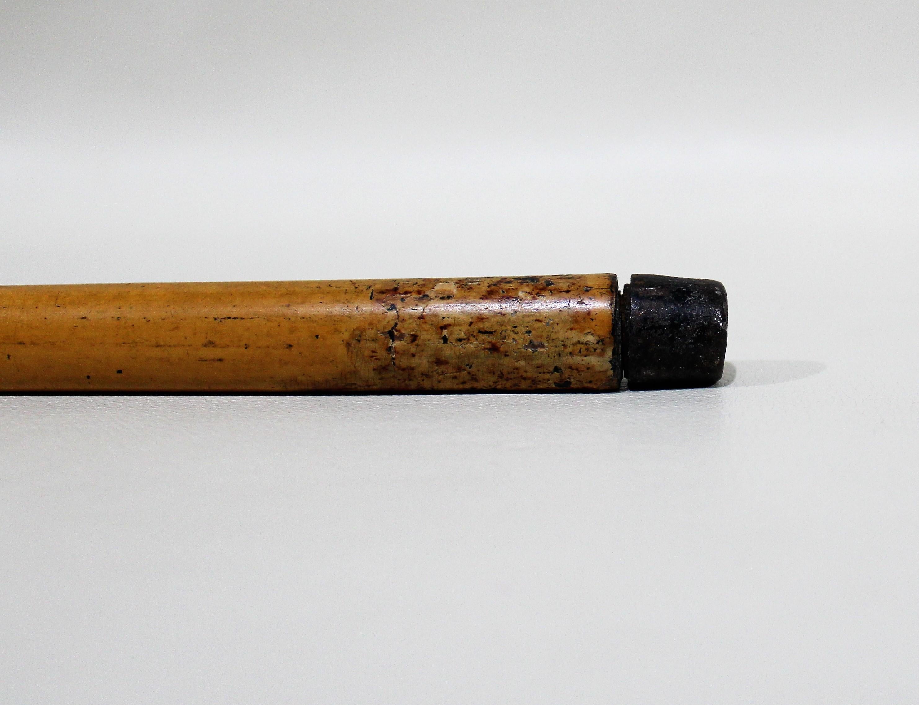 Arme Canne épée Bâton de marche avec manche en corne 3