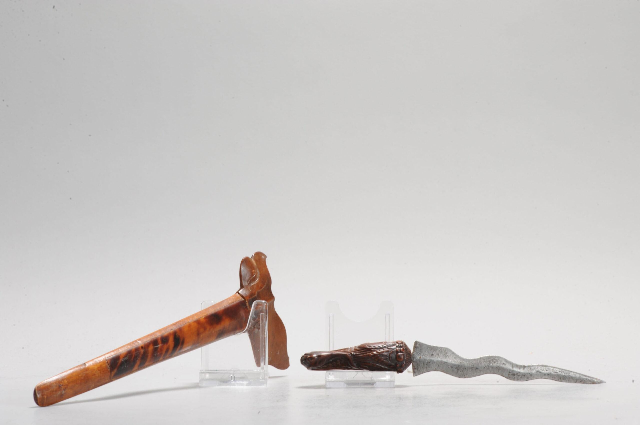 Weapon Keris Ukurian Zeremonieller Schwertdagger, Südostasien Indonesien, 20. Jahrhundert. im Zustand „Gut“ in Amsterdam, Noord Holland