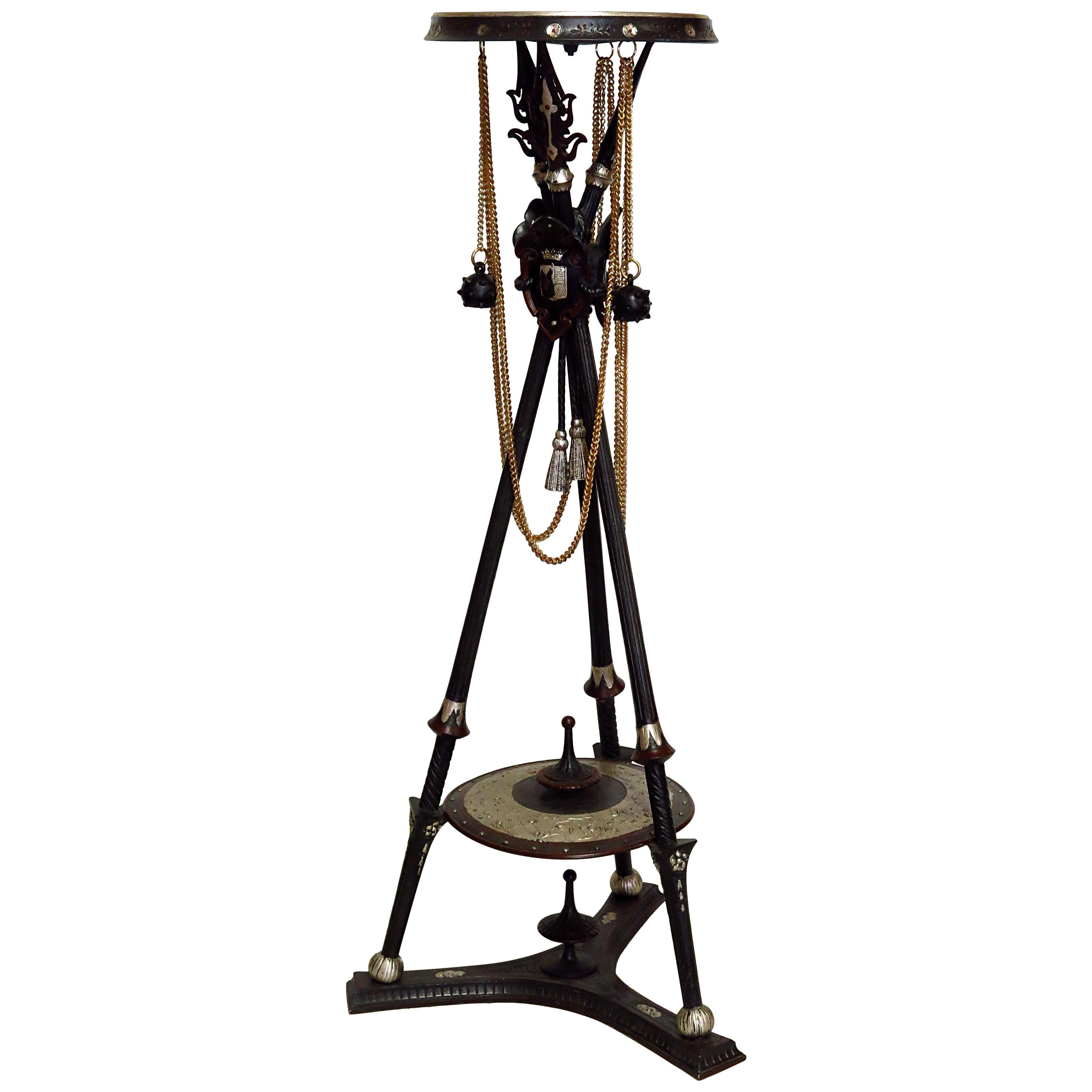 Weapon's Room Pedestal Attributed to the Miroy Brothers' Firm, Paris For Sale