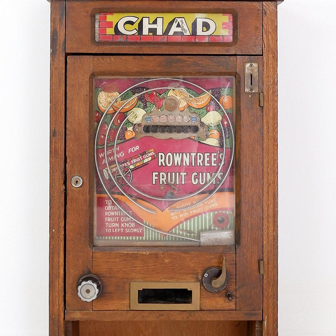 Verre Usure correspondant à l'âge et à l'usage.  Penny machines 