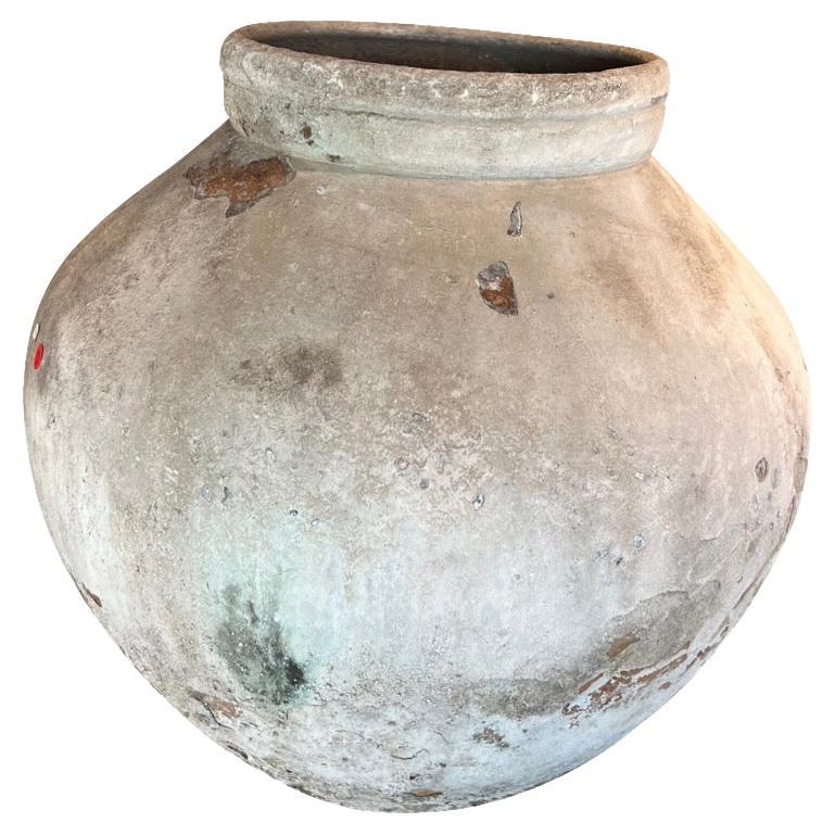 Weathered and Aged Terracotta Water Vessel, Indonesia, 19th Century For Sale