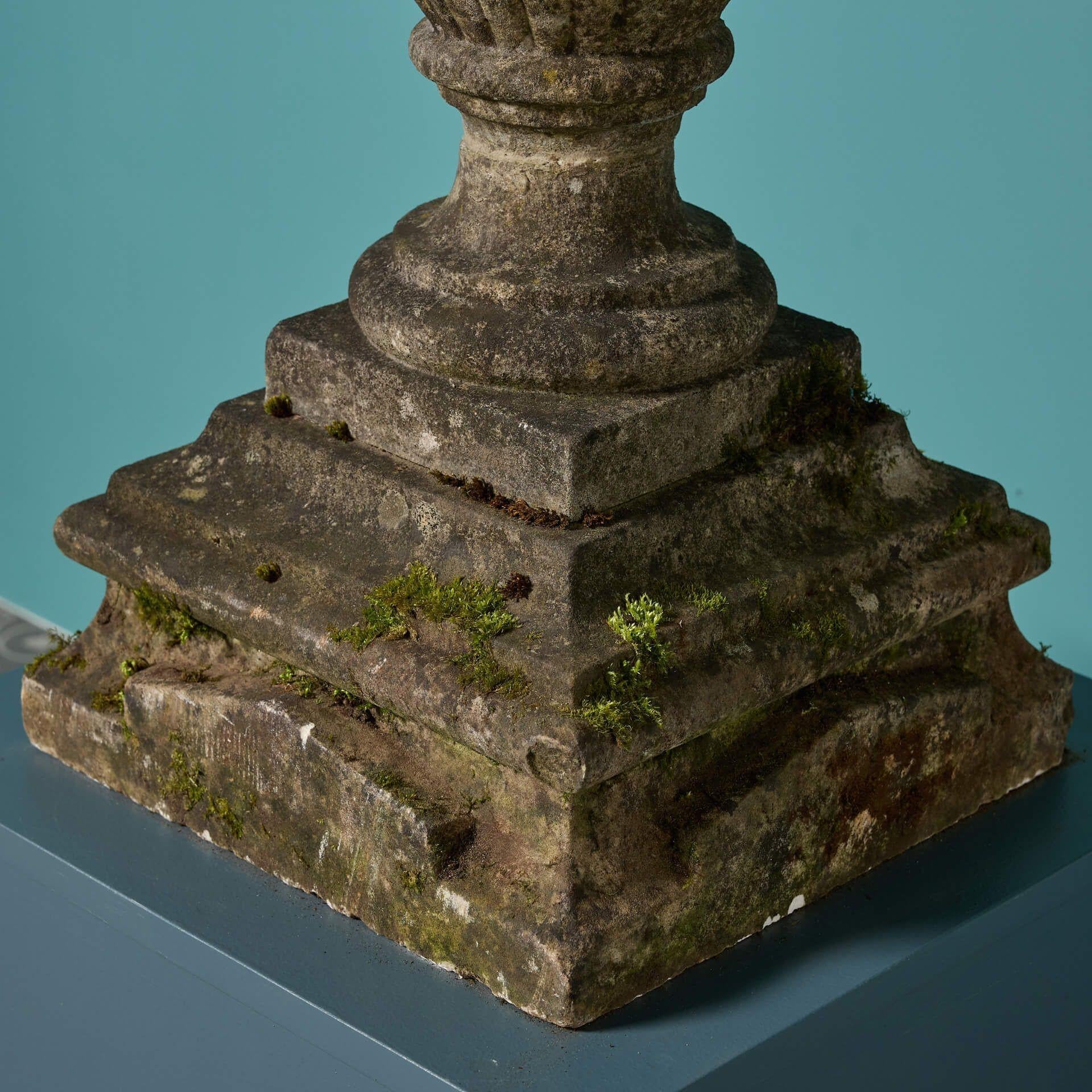 English Weathered Antique Neoclassical Style Finial For Sale