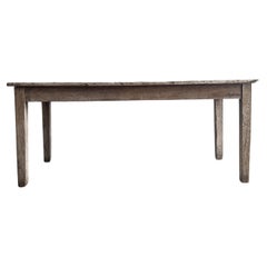 Antique Weathered Chestnut French Farm Table