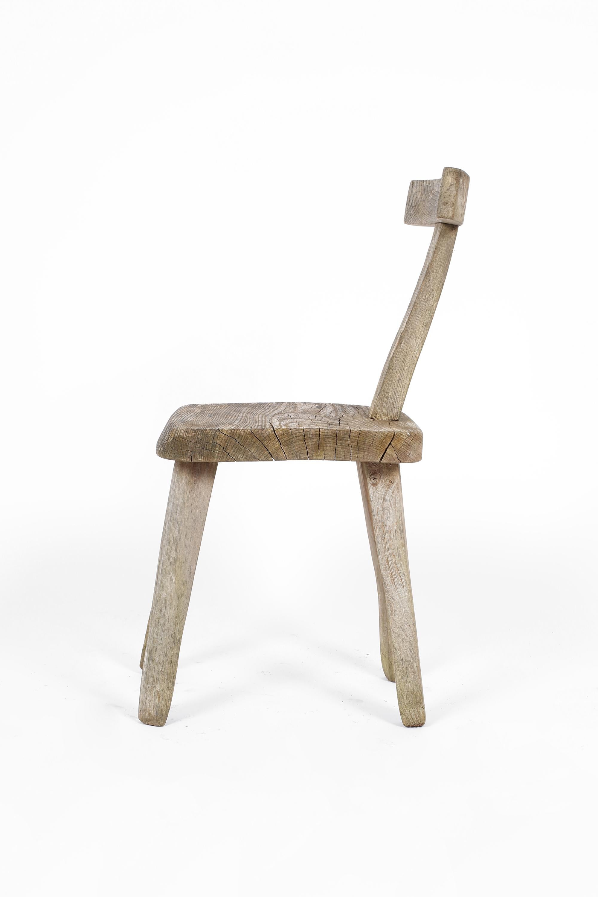 Weathered Elm T Chair attributed to Olavi Hanninen 4