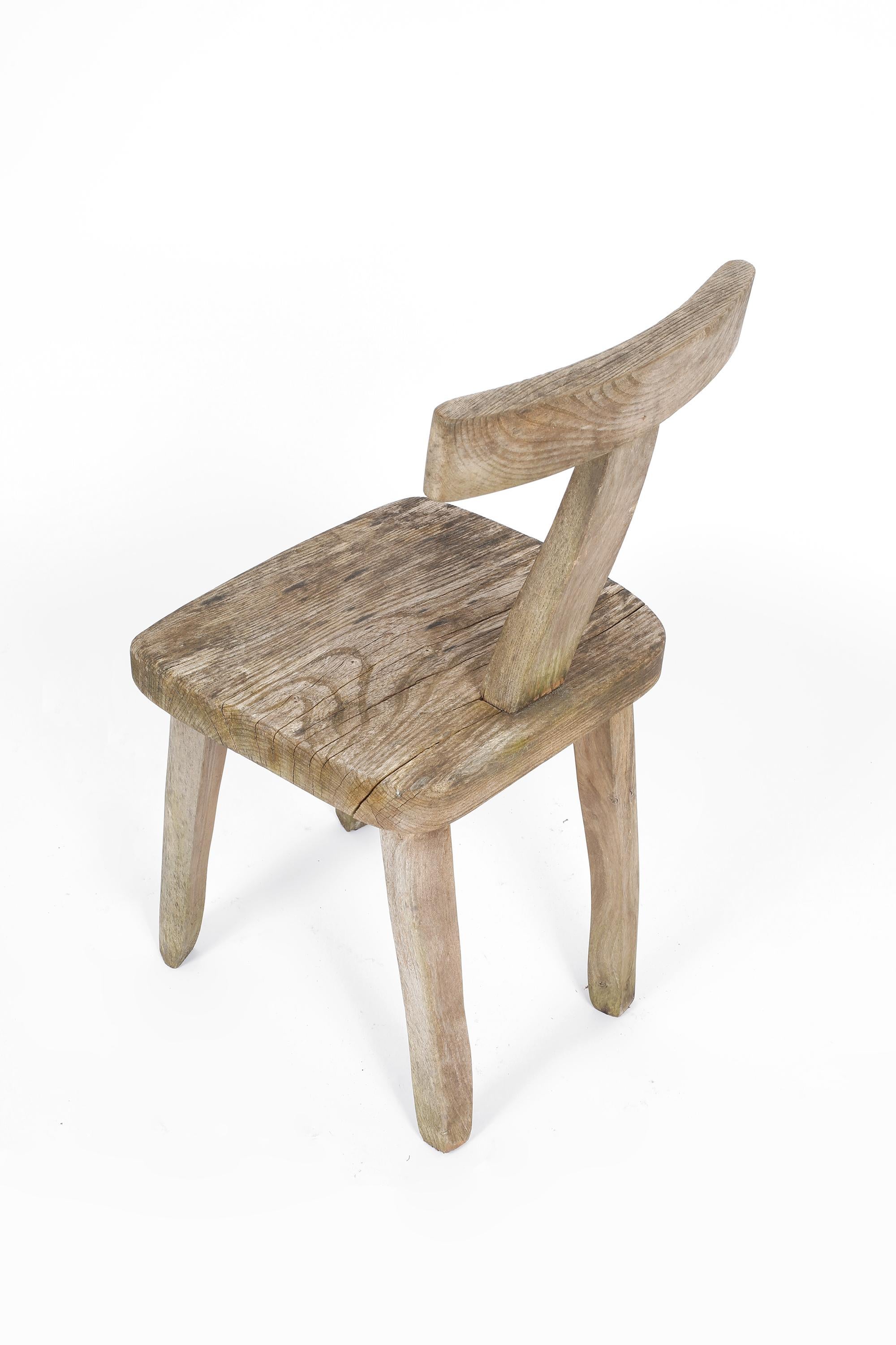 Weathered Elm T Chair attributed to Olavi Hanninen 5