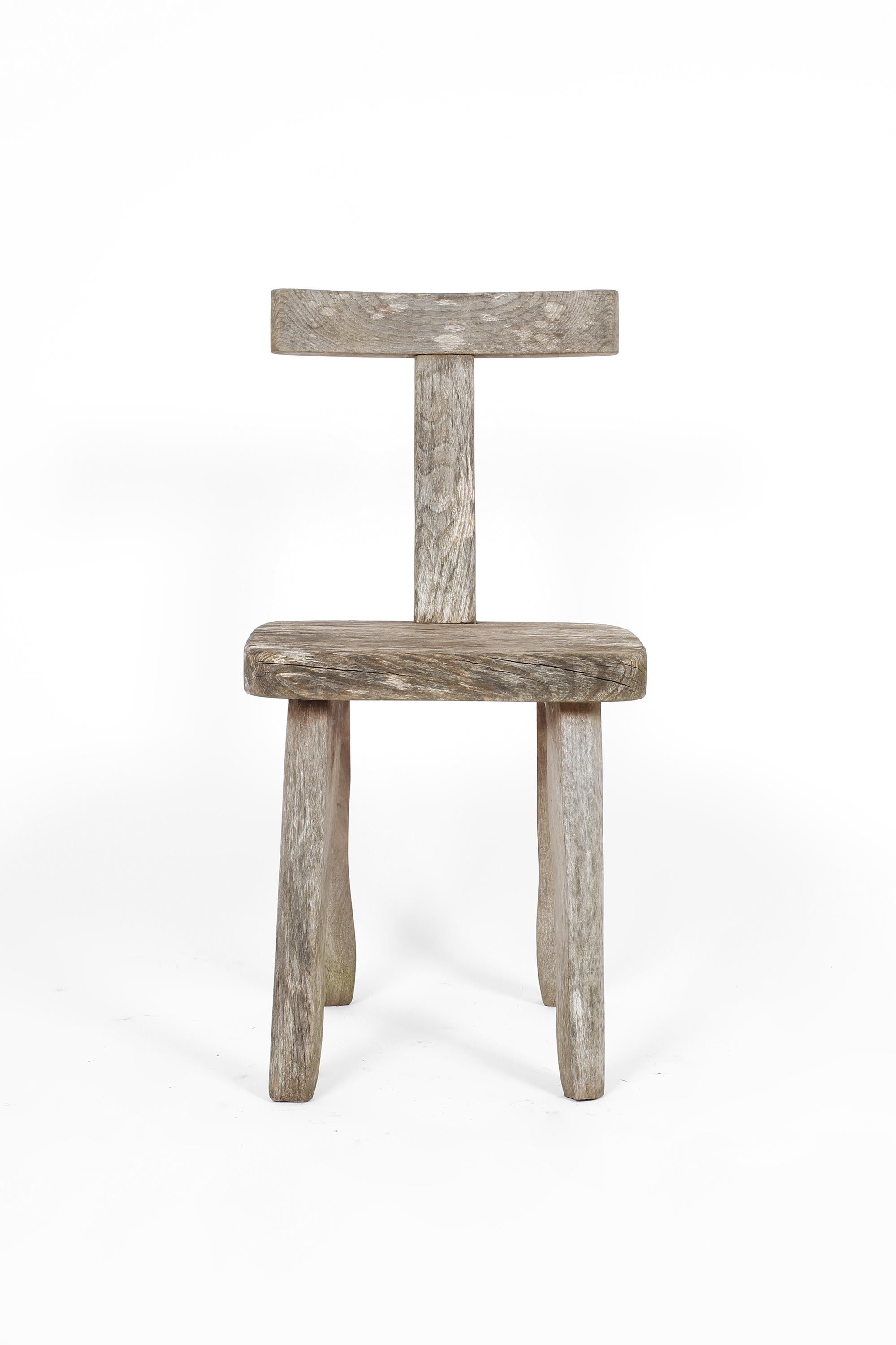 Weathered Elm T Chair attributed to Olavi Hanninen 2
