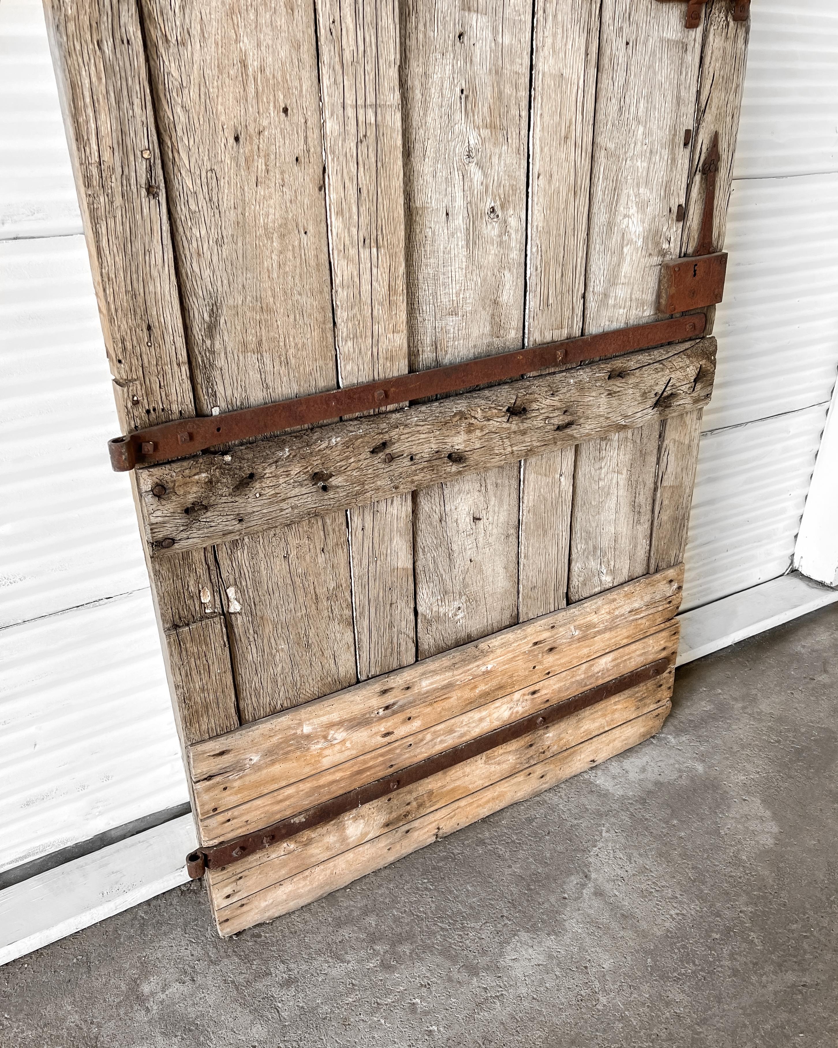 Weathered French Barn Stall Door 6