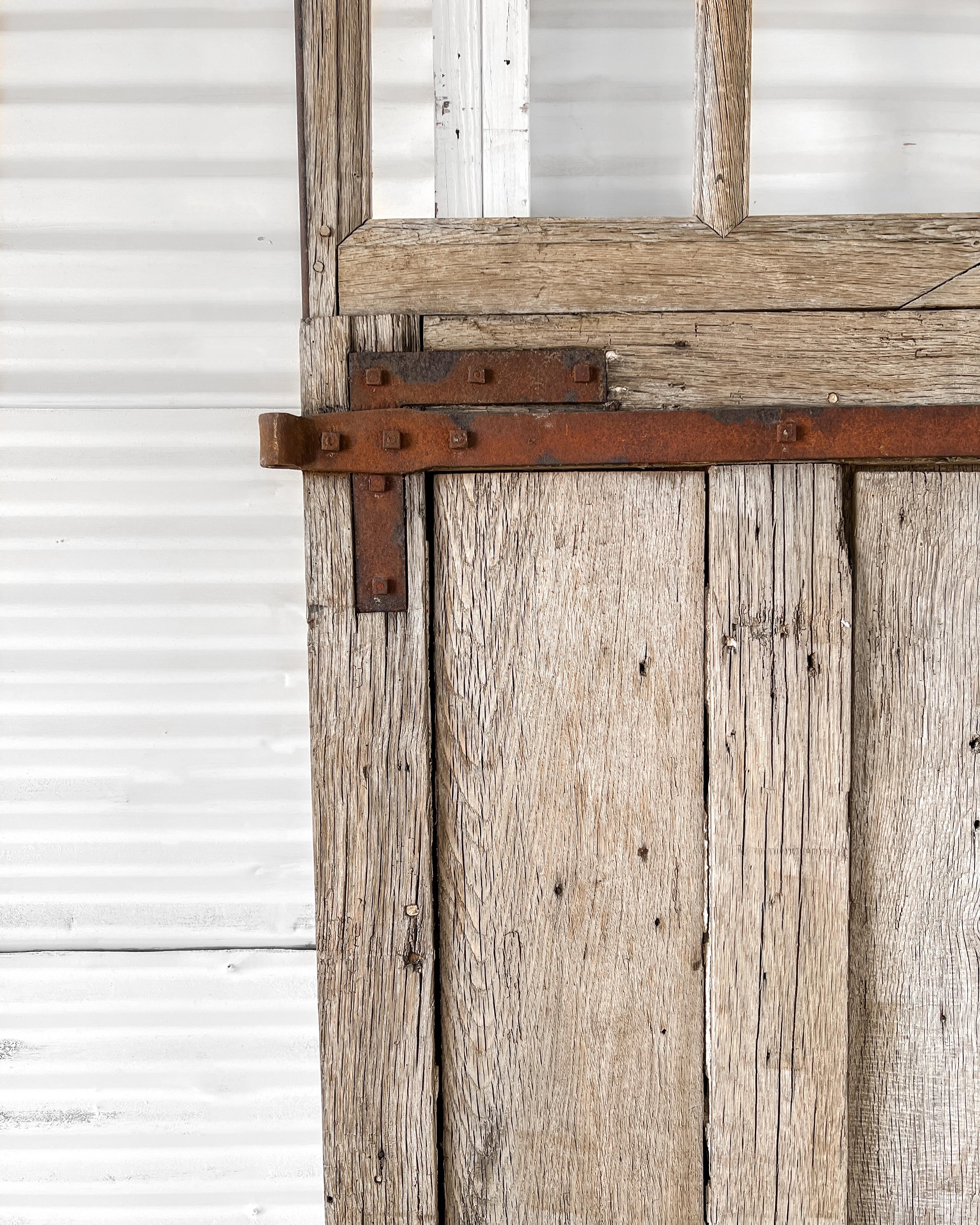 Weathered French Barn Stall Door 1