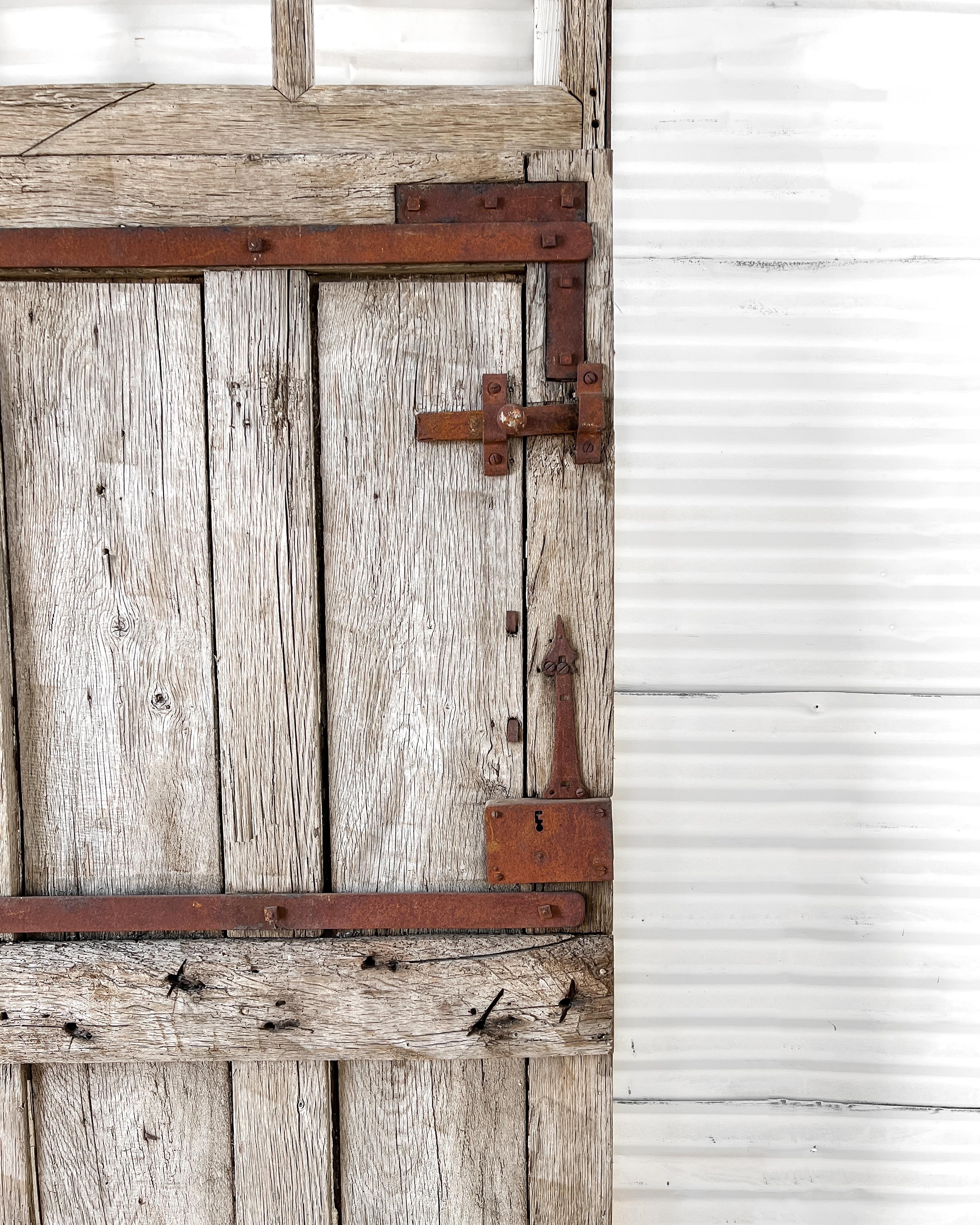 Weathered French Barn Stall Door 2