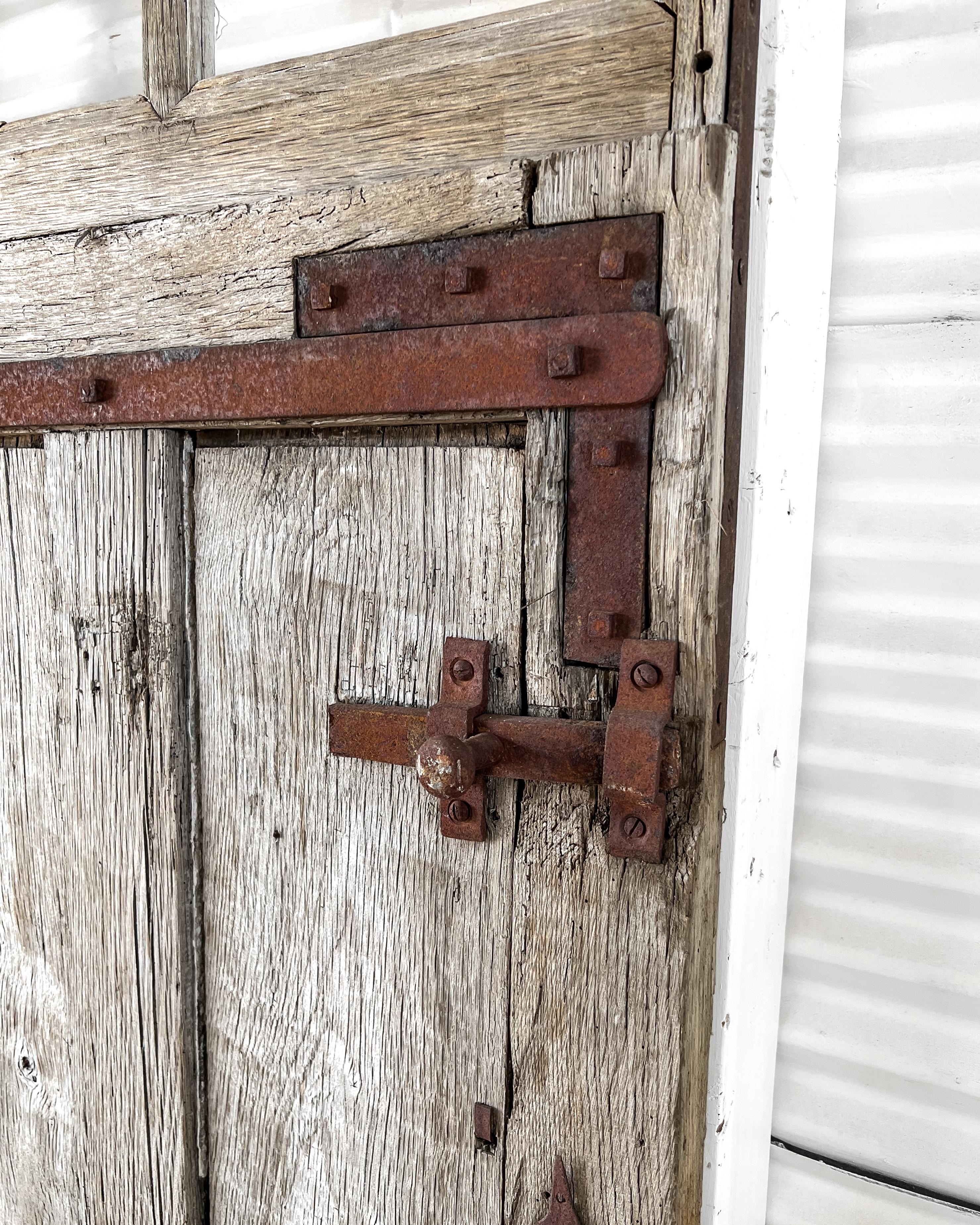 Weathered French Barn Stall Door 3