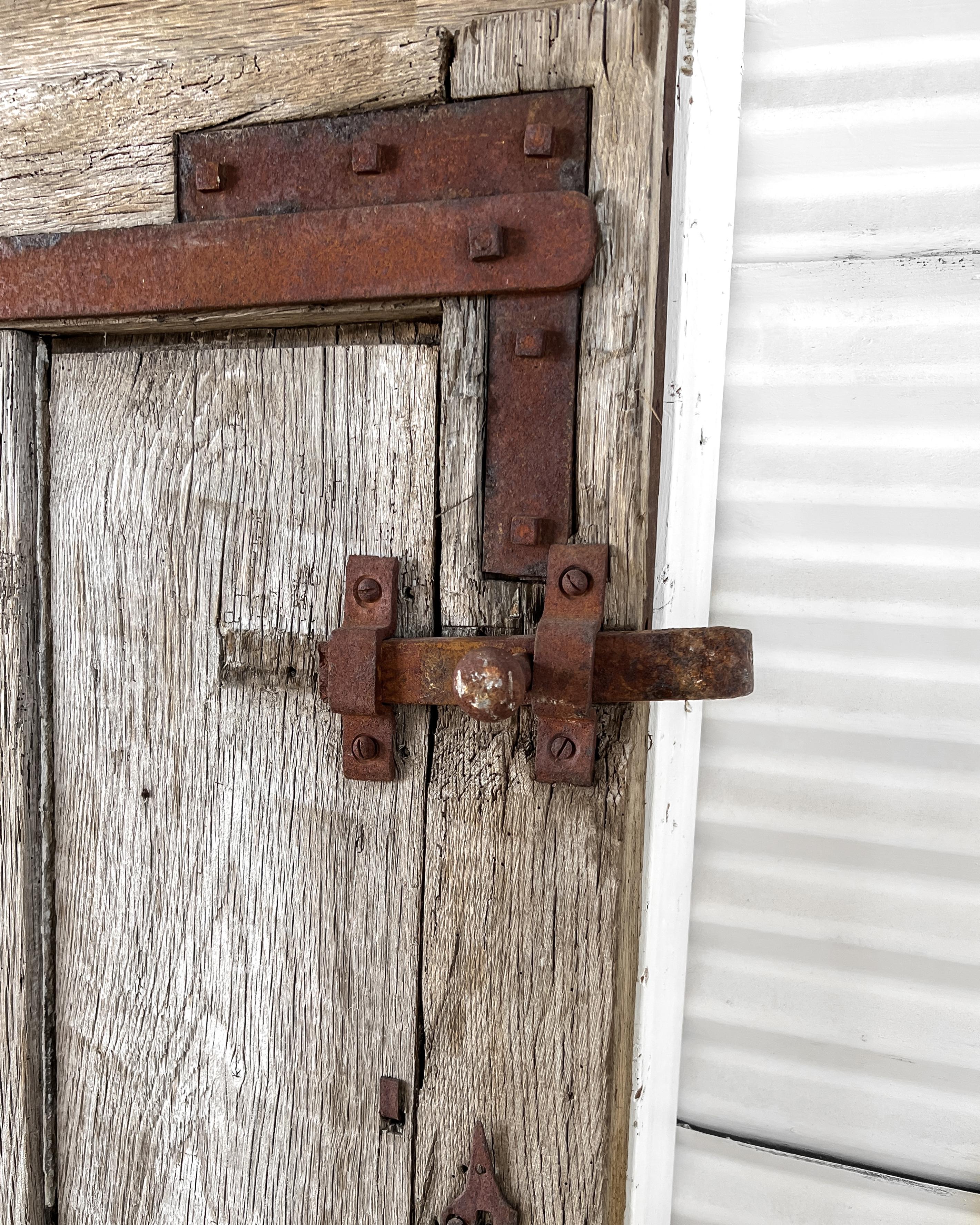 Weathered French Barn Stall Door 4