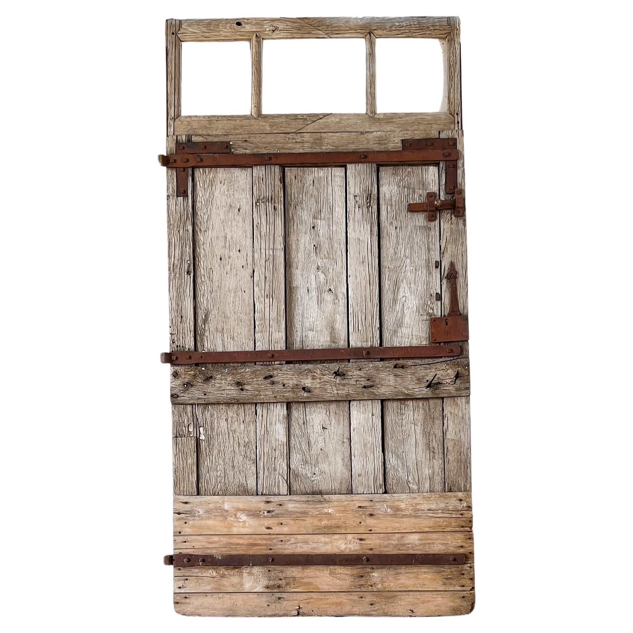 Weathered French Barn Stall Door