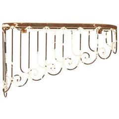 Weathered Iron 
Wood Wall Shelf