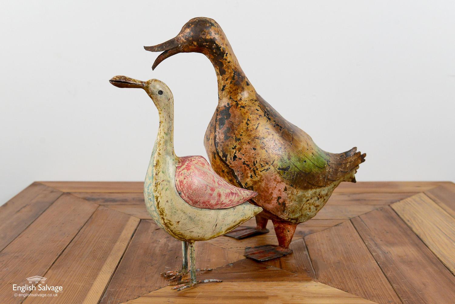 Weathered Metal Duck / Bird, 20th Century For Sale 1